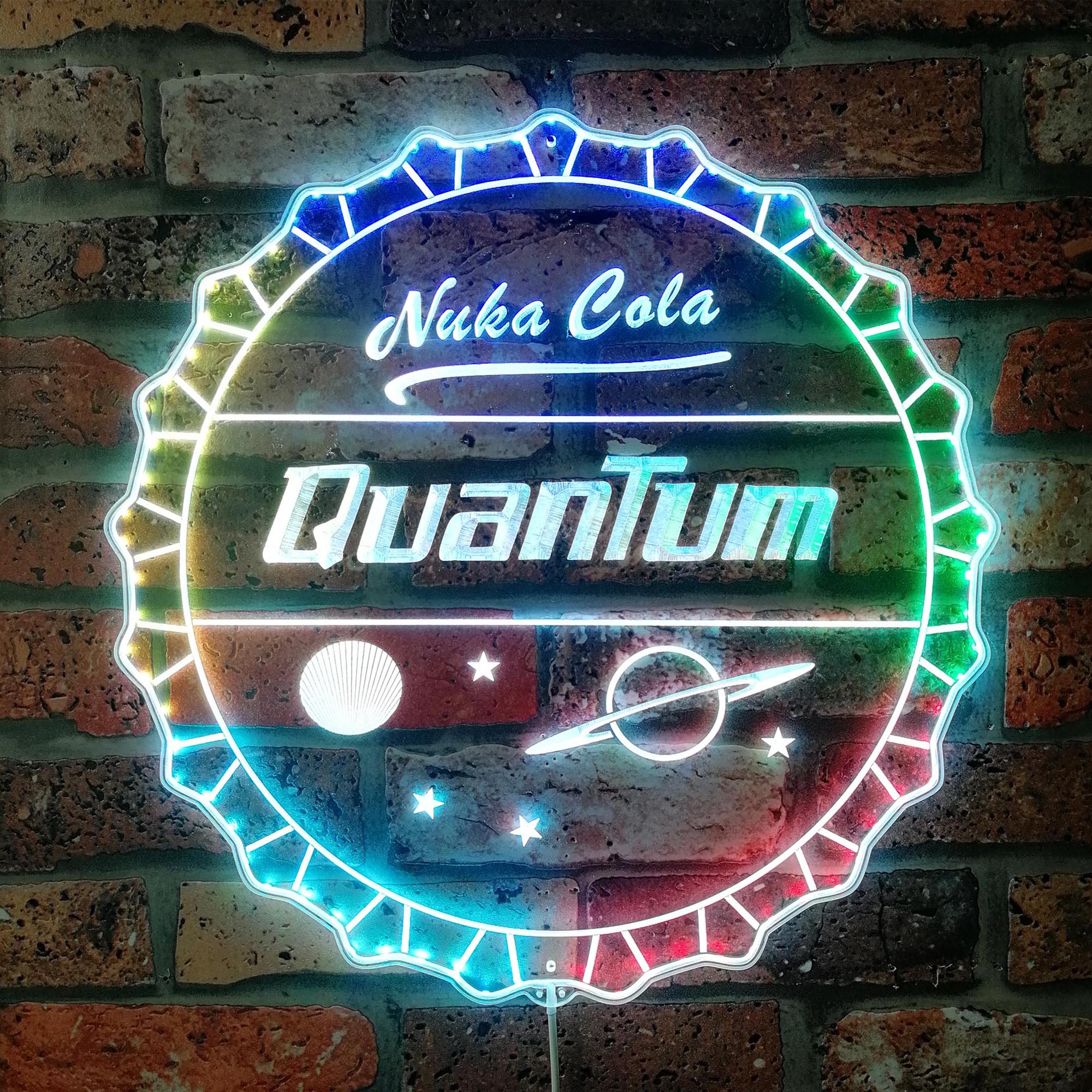 Nuka Cola Quantum Dynamic RGB Edge Lit LED Sign