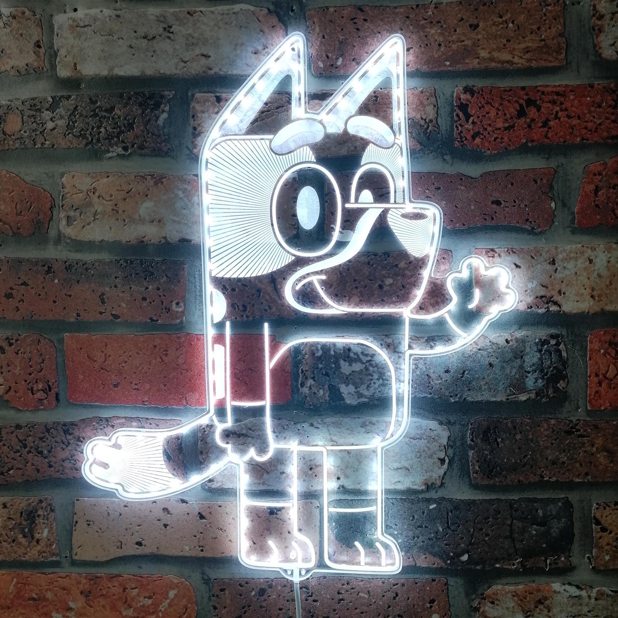 Bluey Heeler Dynamic RGB Edge Lit LED Sign