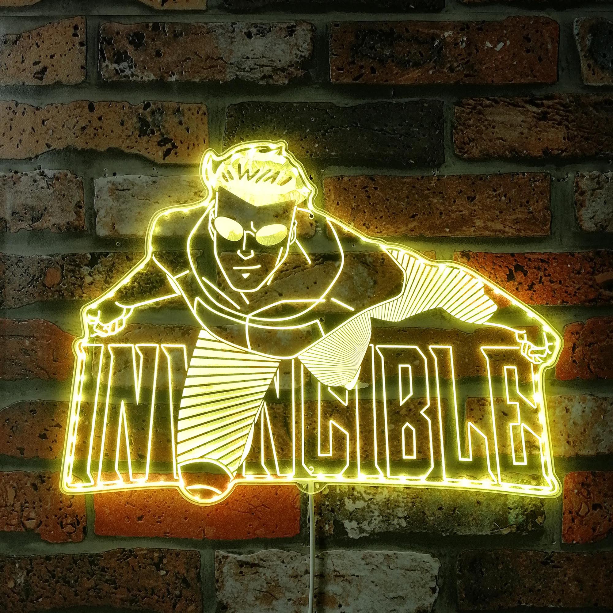 Invincible Dynamic RGB Edge Lit LED Sign