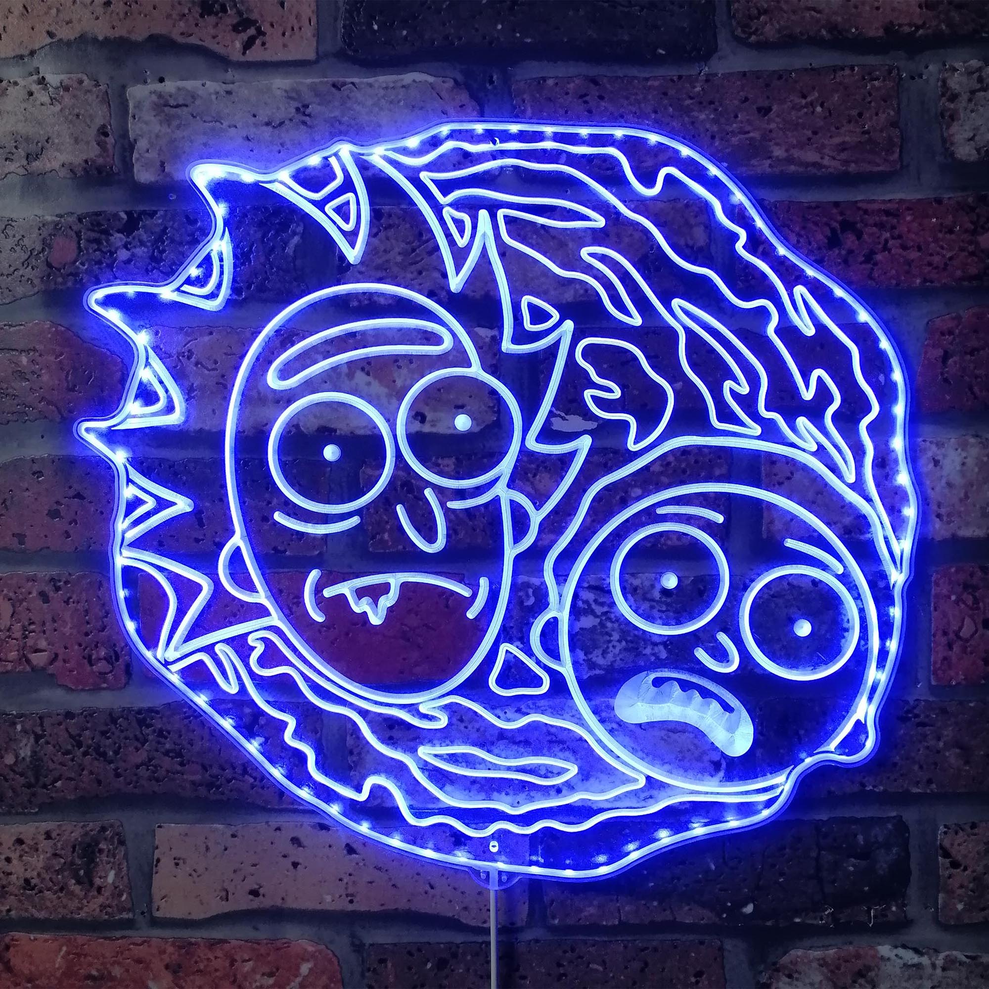 Rick and Morty Dynamic RGB Edge Lit LED Sign