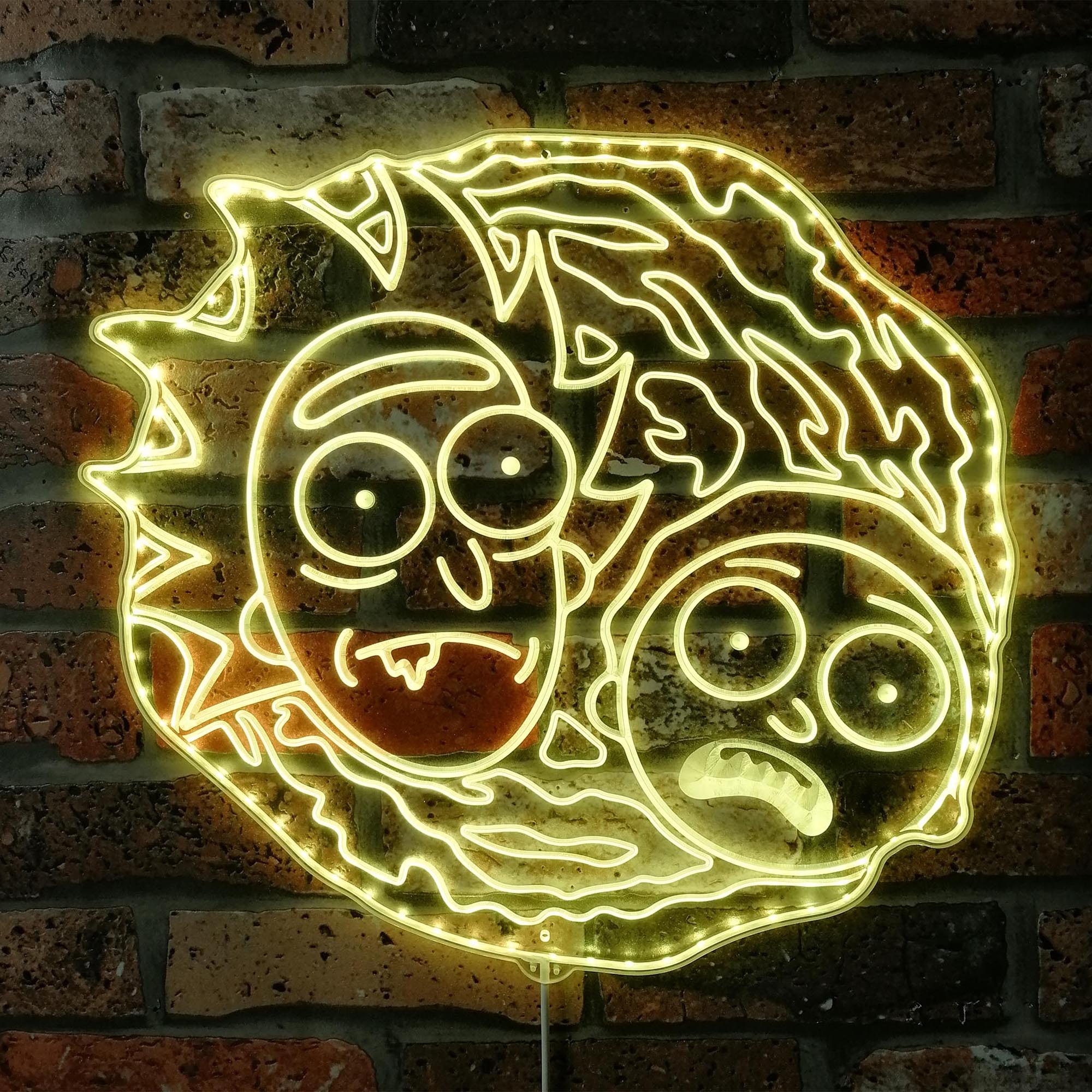 Rick and Morty Dynamic RGB Edge Lit LED Sign