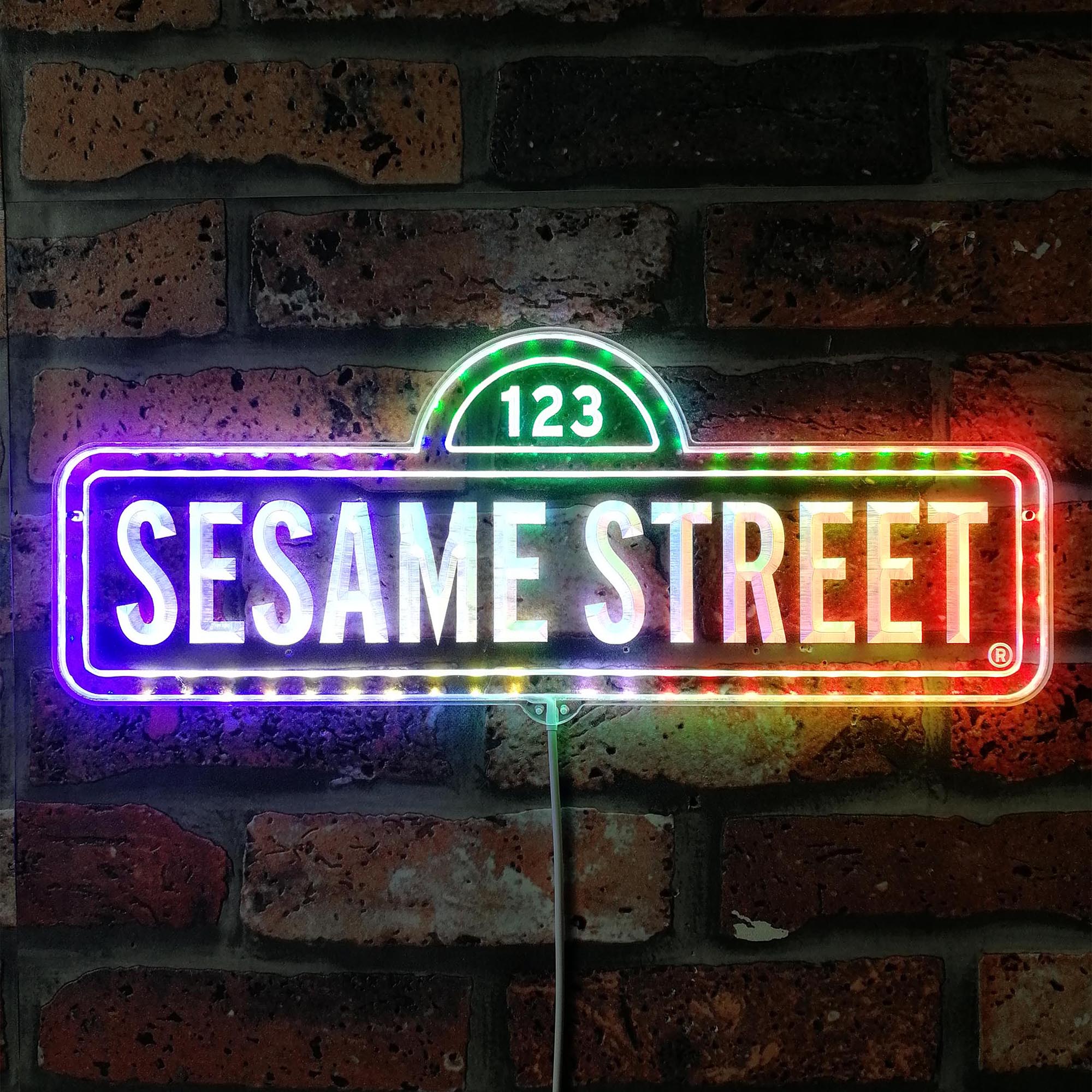 Sesame Street Dynamic RGB Edge Lit LED Sign