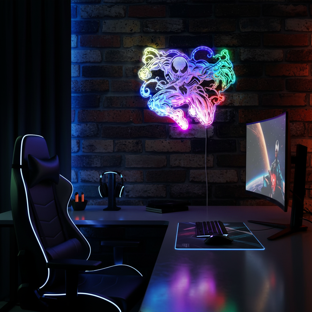 Venom Marvels Neon RGB Edge Lit LED Sign