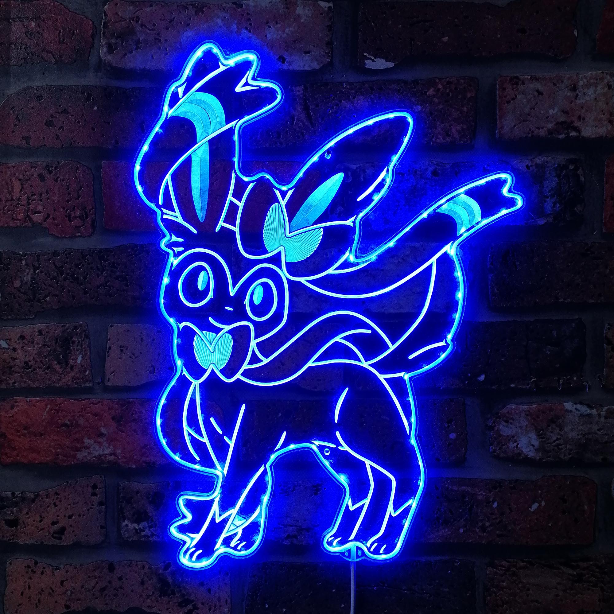 Sylveon Pokemon Dynamic RGB Edge Lit LED Sign