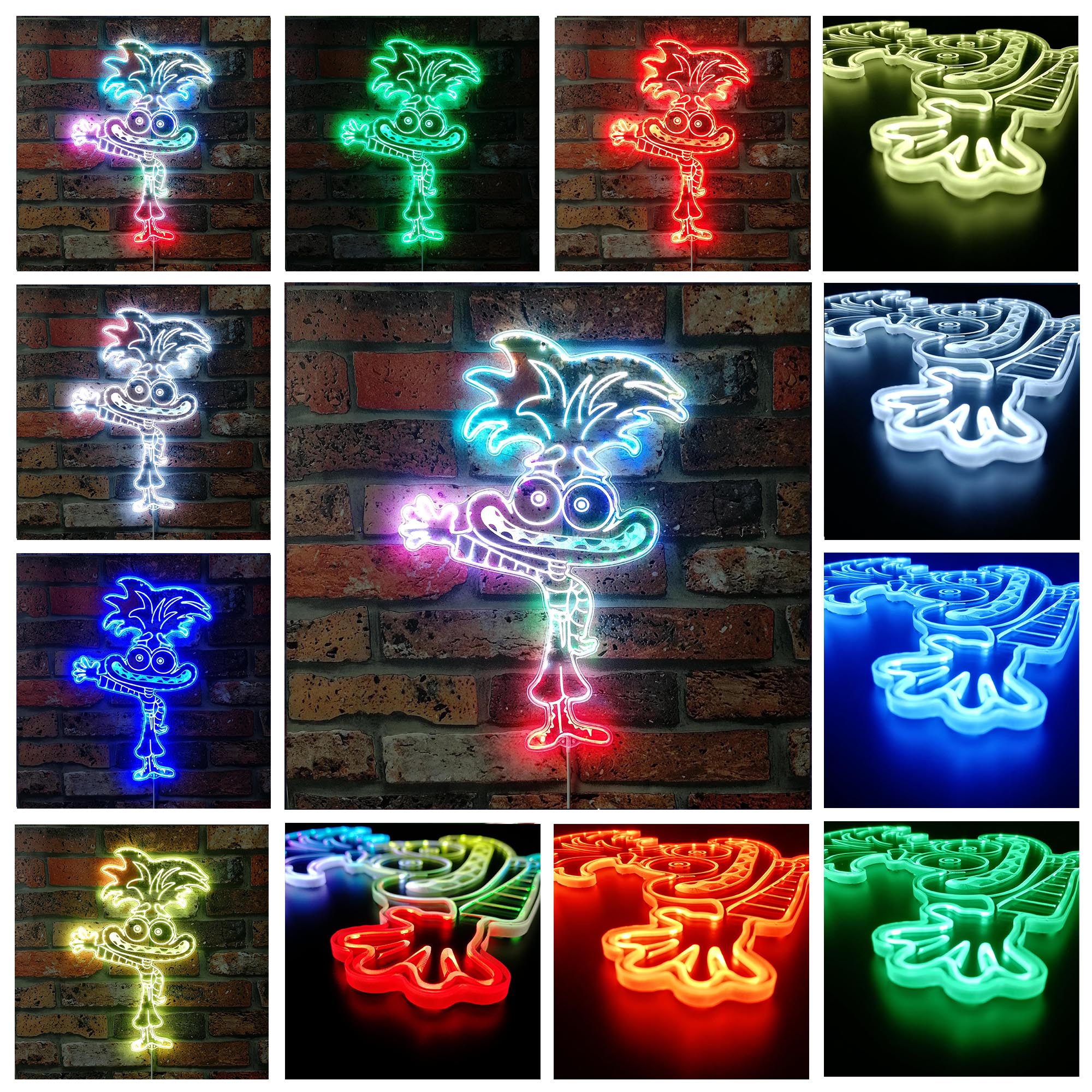 Anxiety Inside Out Dynamic RGB Edge Lit LED Sign