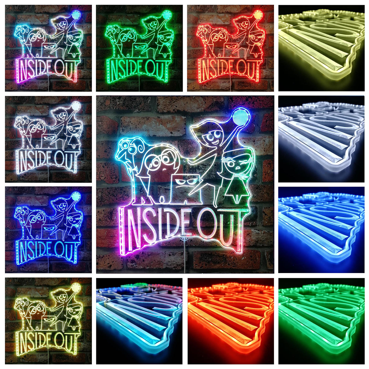 Inside Out Dynamic RGB Edge Lit LED Sign | PROLEDSIGN