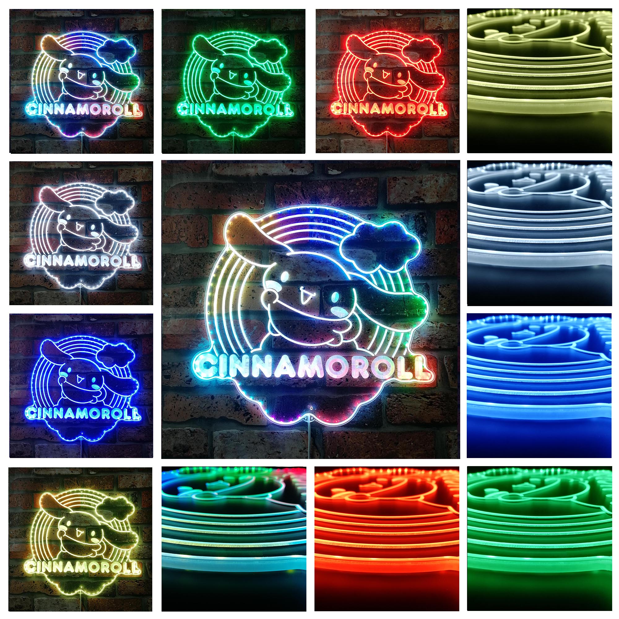 Cinnamoroll Dynamic RGB Edge Lit LED Sign