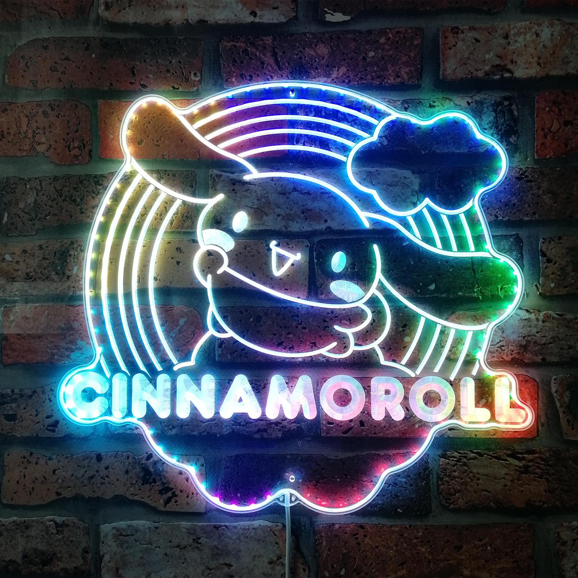 Led 0157 Cinnamoroll Dynamic RGB Edge Lit LED Sign | PROLEDSIGN