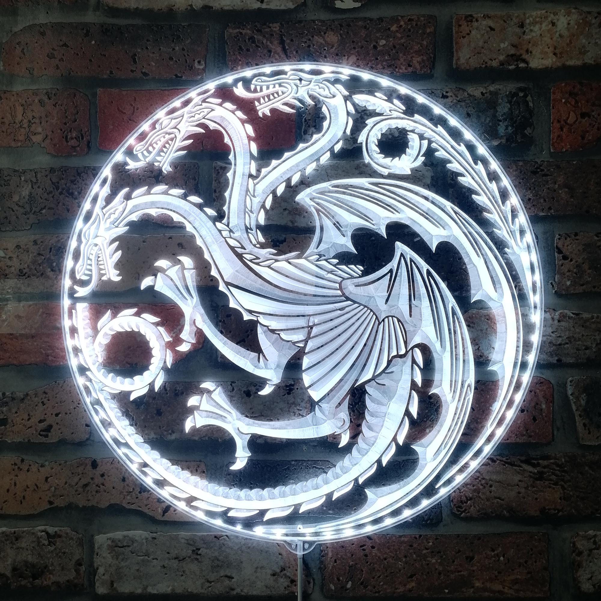 House of The Dragon Dynamic RGB Edge Lit LED Sign