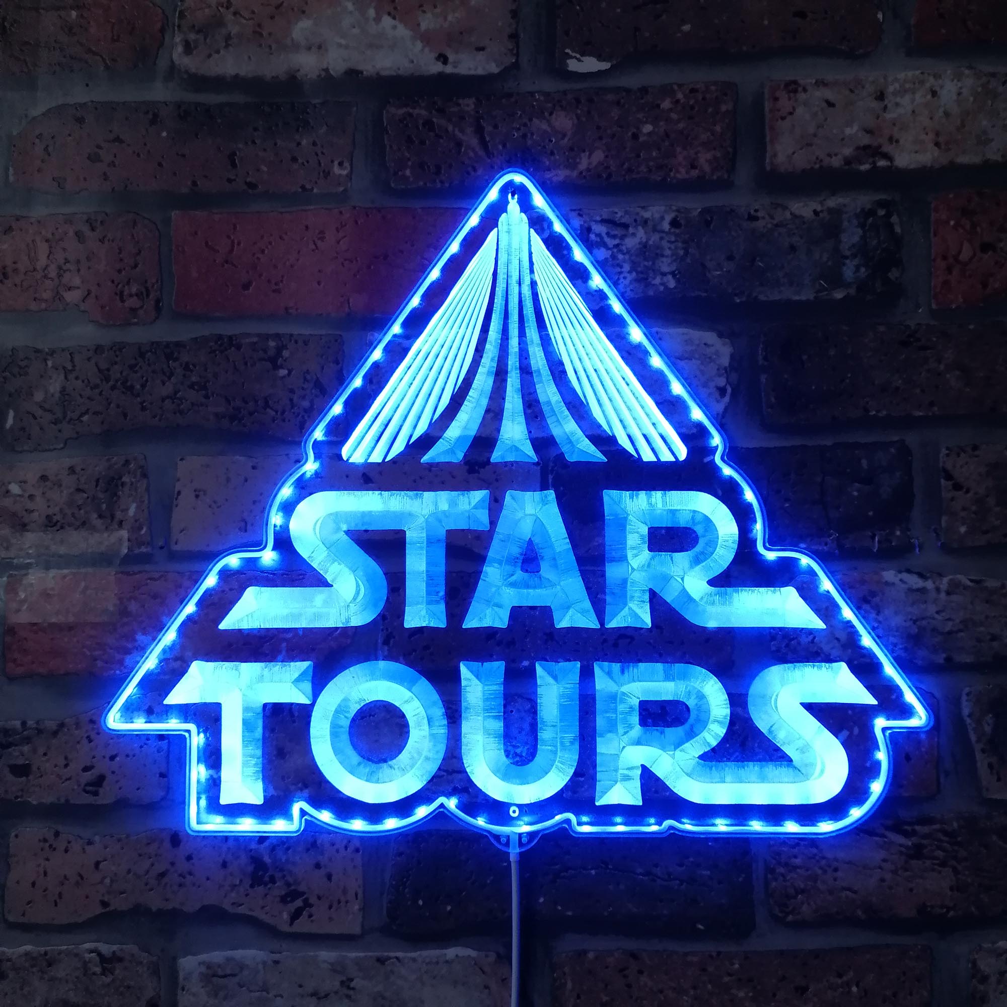 Star Tours Dynamic RGB Edge Lit LED Sign