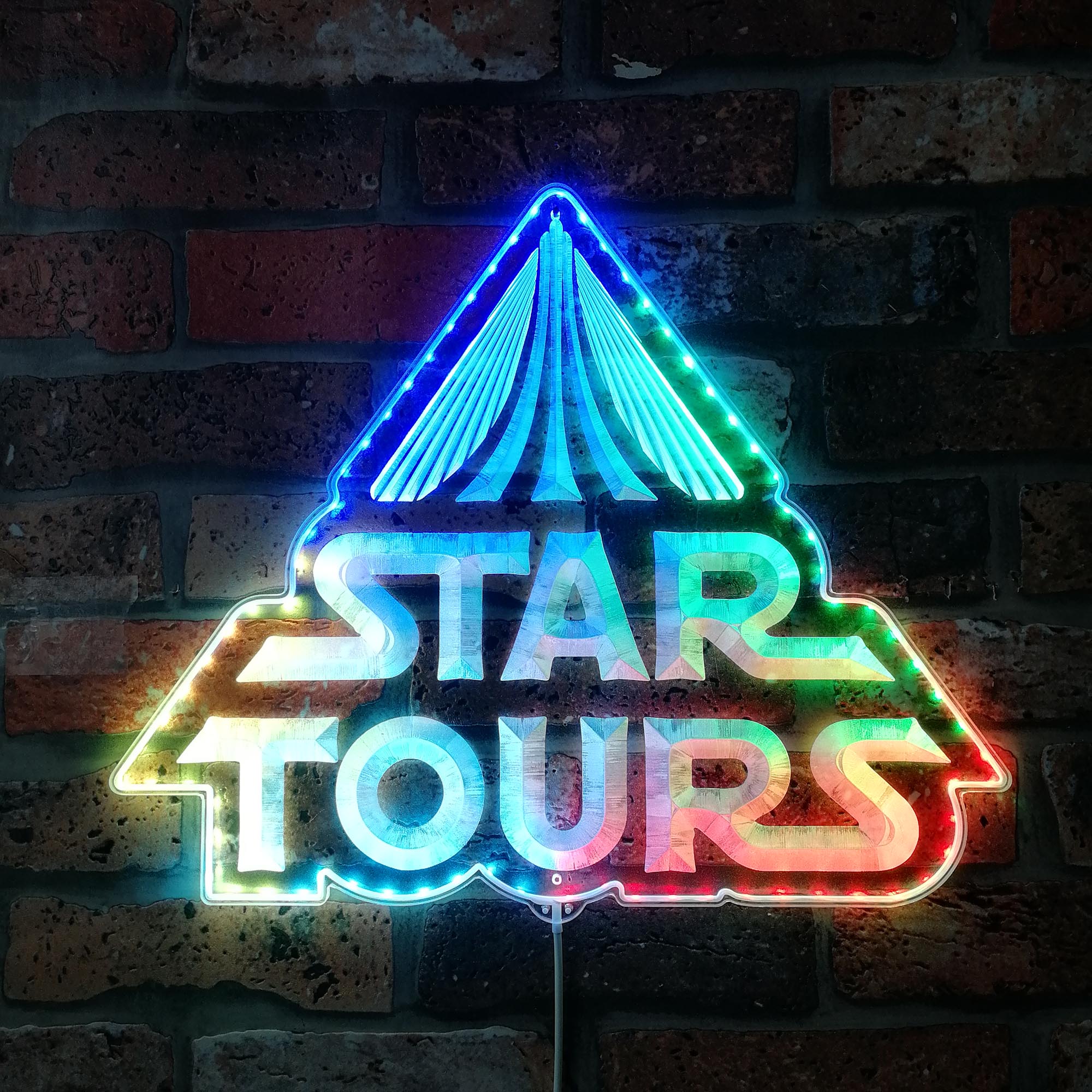 Star Tours Dynamic RGB Edge Lit LED Sign