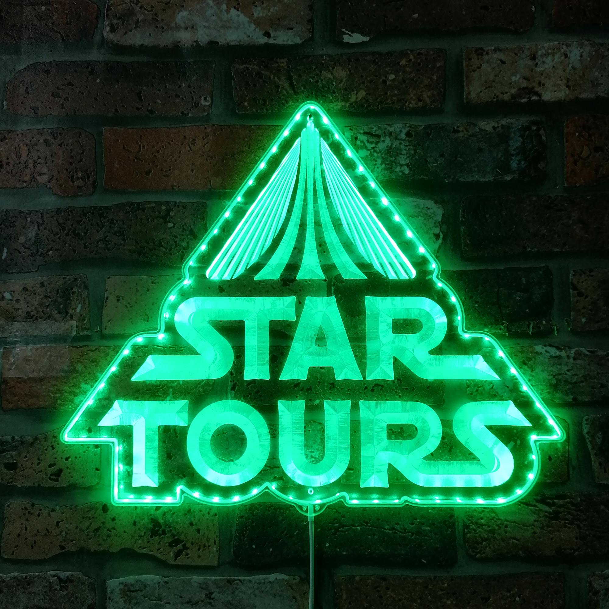 Star Tours Dynamic RGB Edge Lit LED Sign