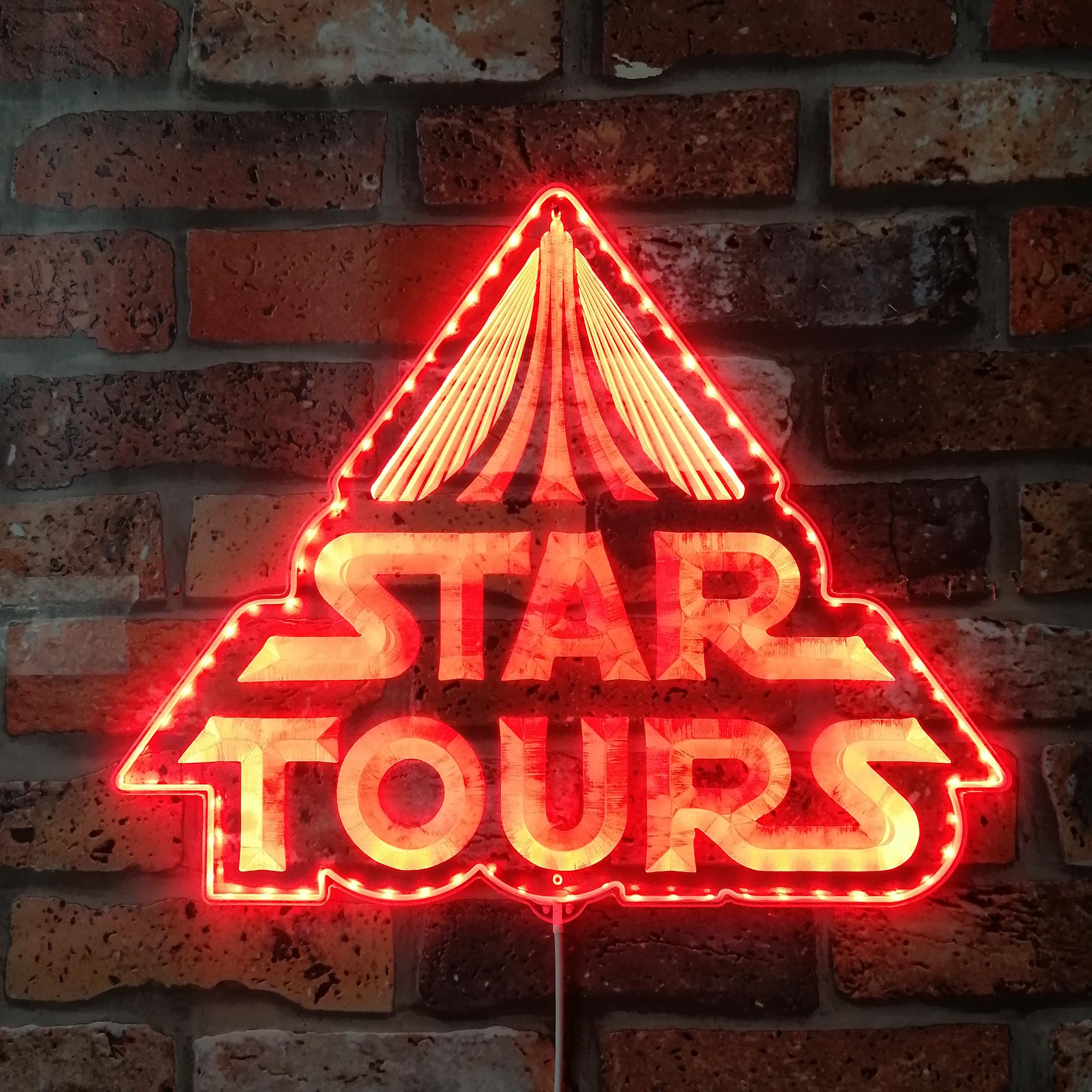 Star Tours Dynamic RGB Edge Lit LED Sign