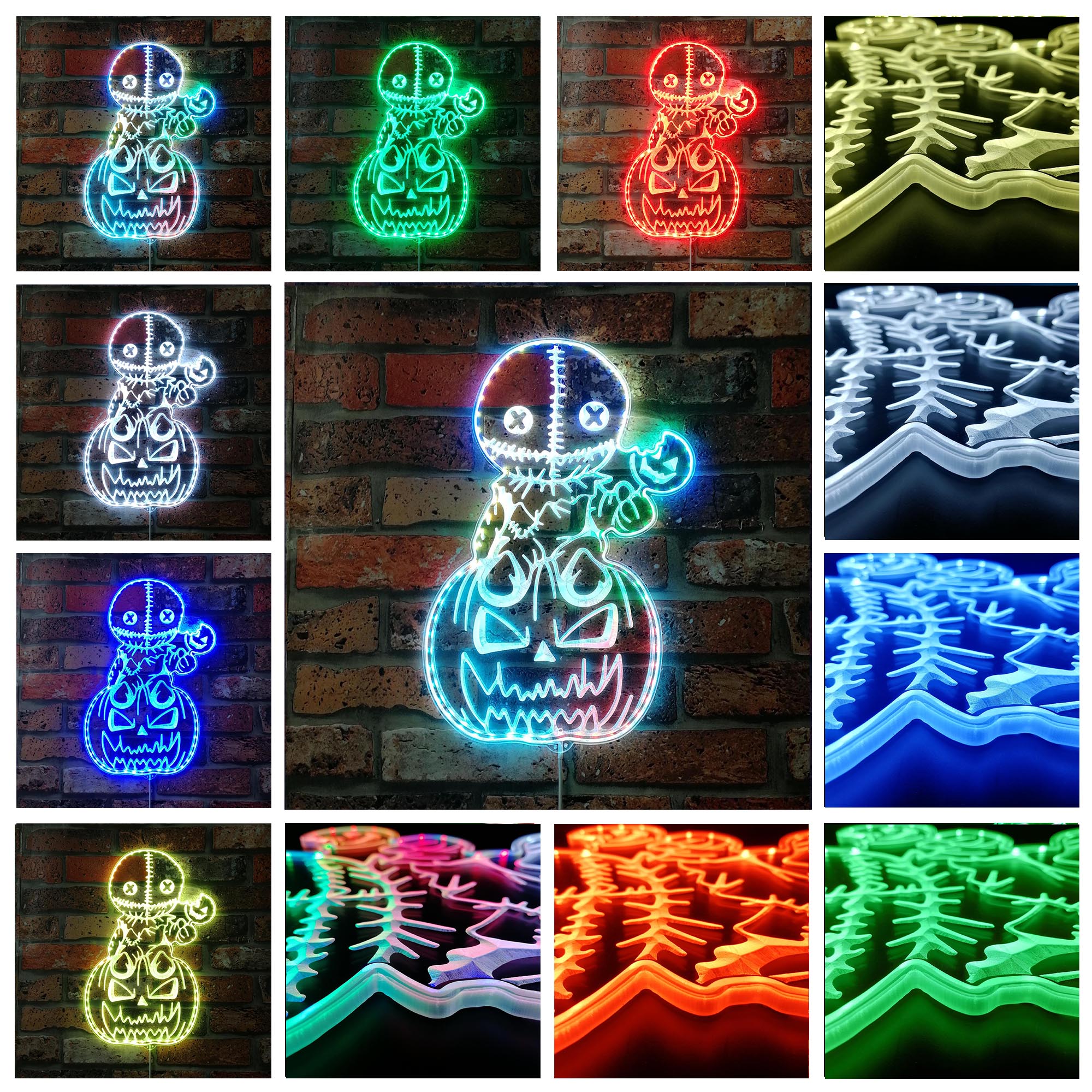 Spirit Halloween Sam Dynamic RGB Edge Lit LED Sign