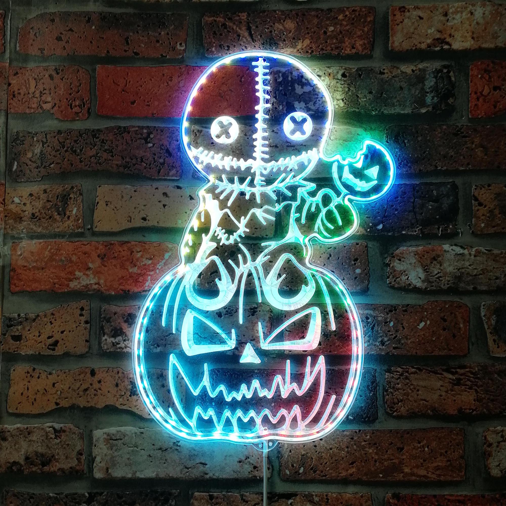 Spirit Halloween Sam Dynamic RGB Edge Lit LED Sign