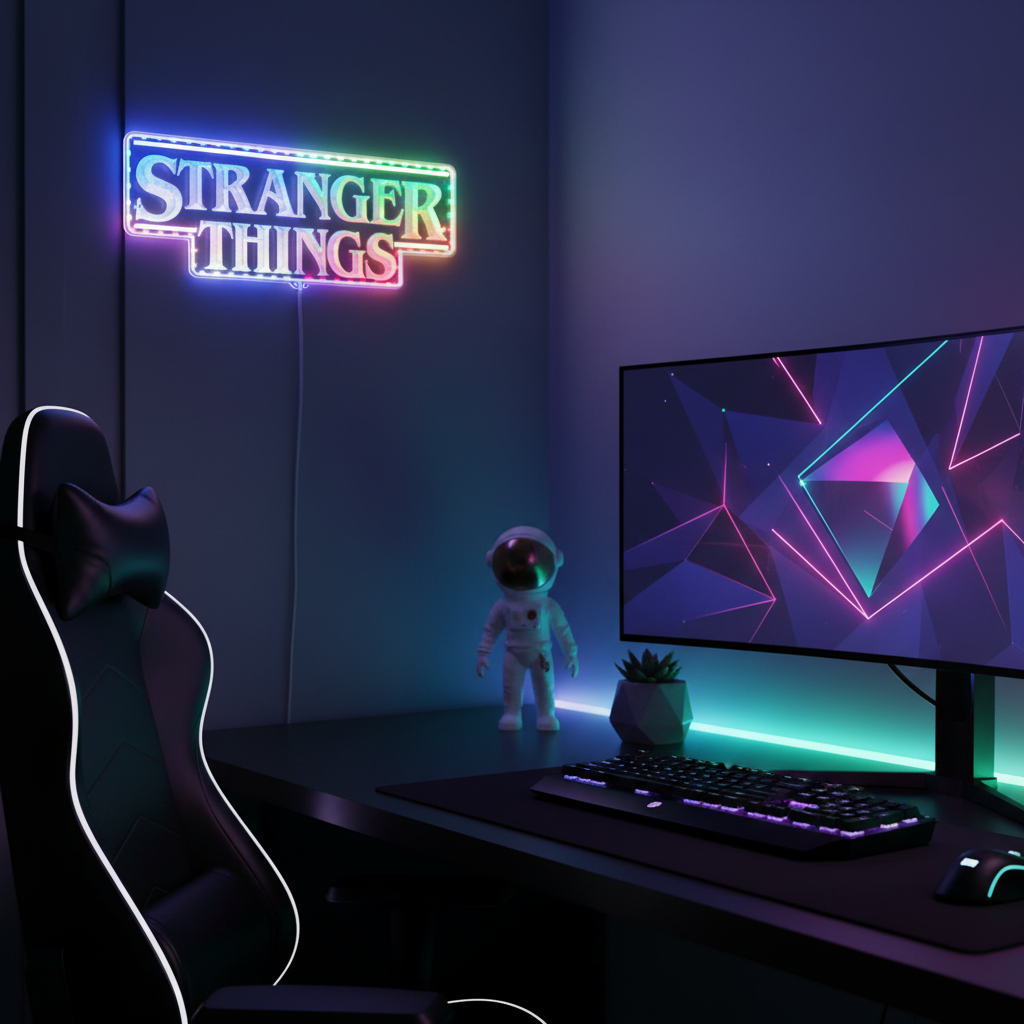 Stranger Things Neon RGB Edge Lit LED Sign