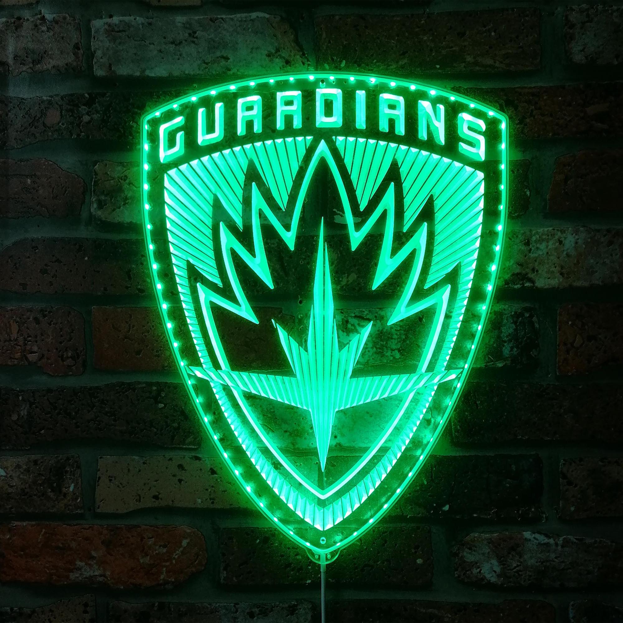 Guardians of the Galaxy Badge Dynamic RGB Edge Lit LED Sign