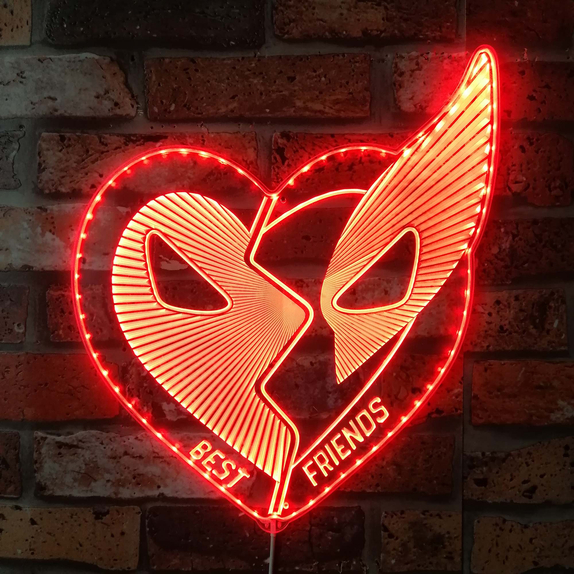 Deadpool Neon Led Deadpool & Wolverine Dynamic RGB Edge Lit LED Sign | PROLEDSIGN