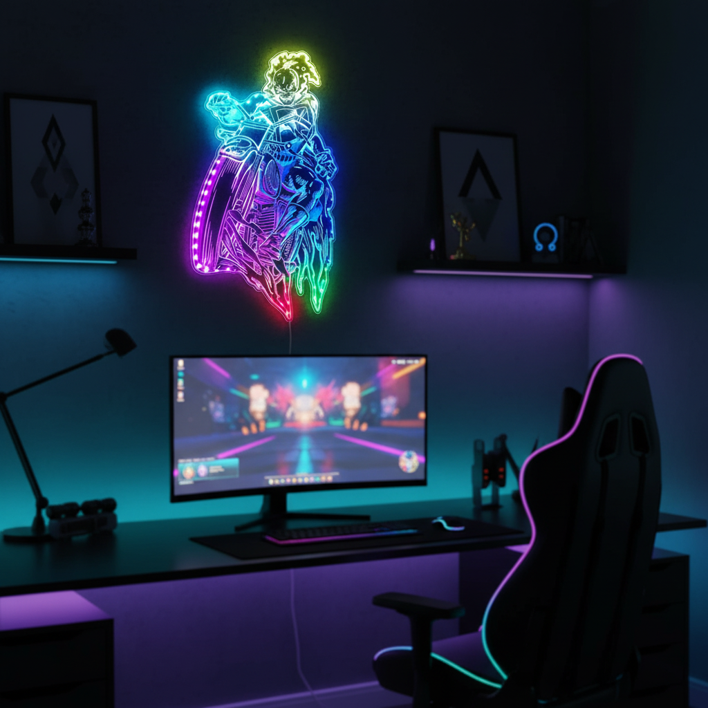 Ghost Rider Marvels Neon RGB Edge Lit LED Sign