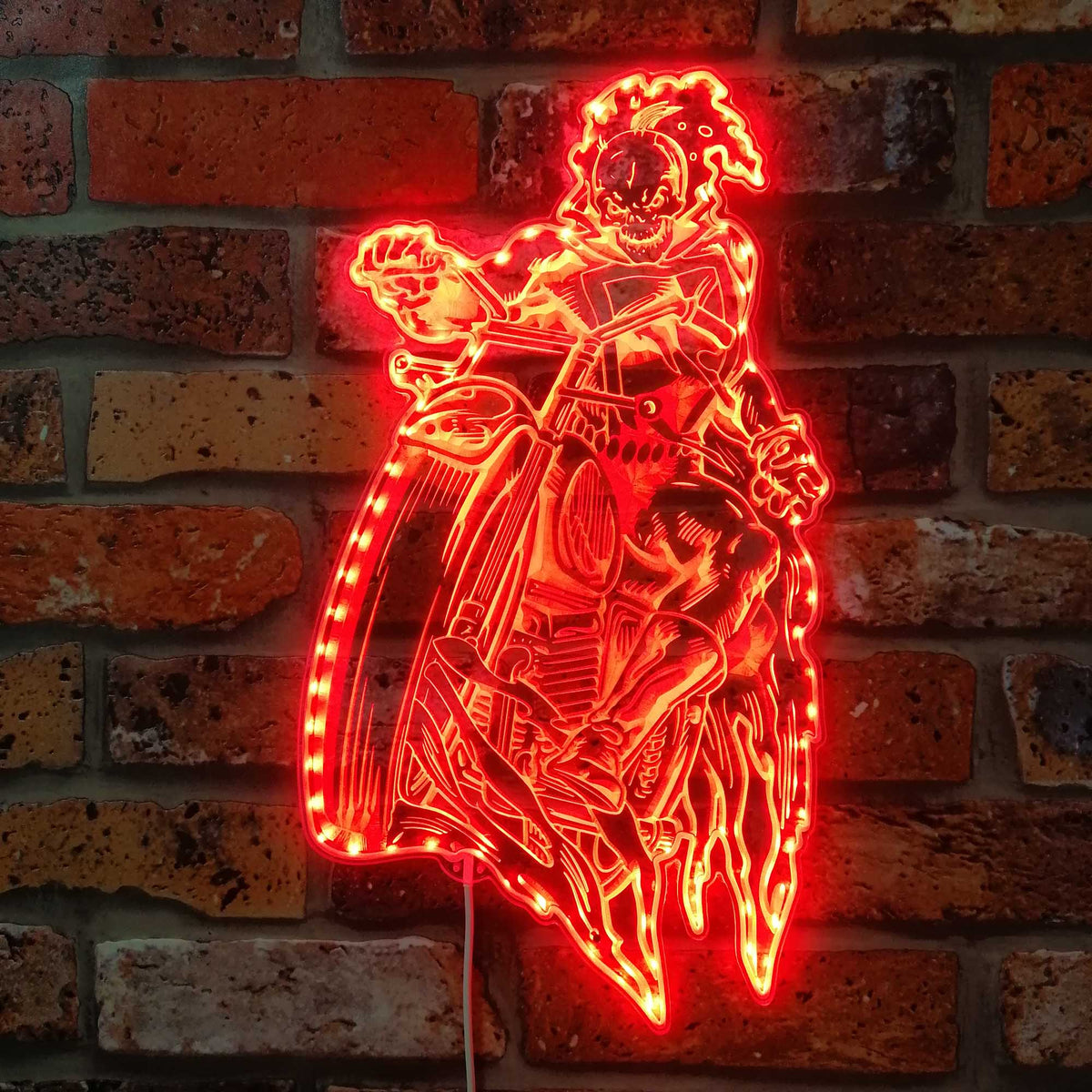 Ghost Rider Marvels Dynamic RGB Edge Lit LED Sign | PROLEDSIGN