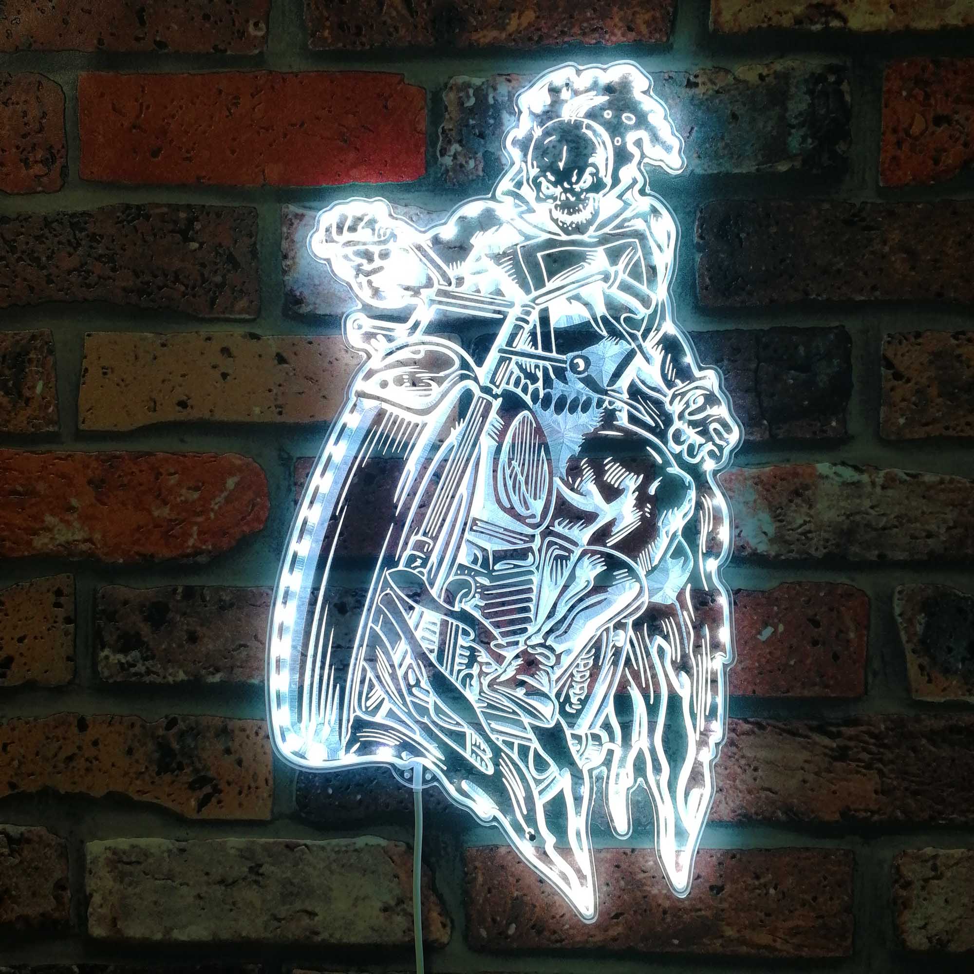 Ghost Rider Marvels Dynamic RGB Edge Lit LED Sign