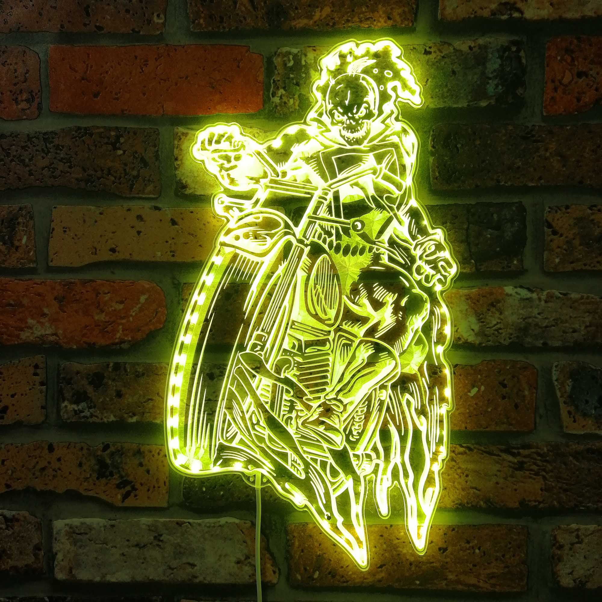 Ghost Rider Marvels Dynamic RGB Edge Lit LED Sign