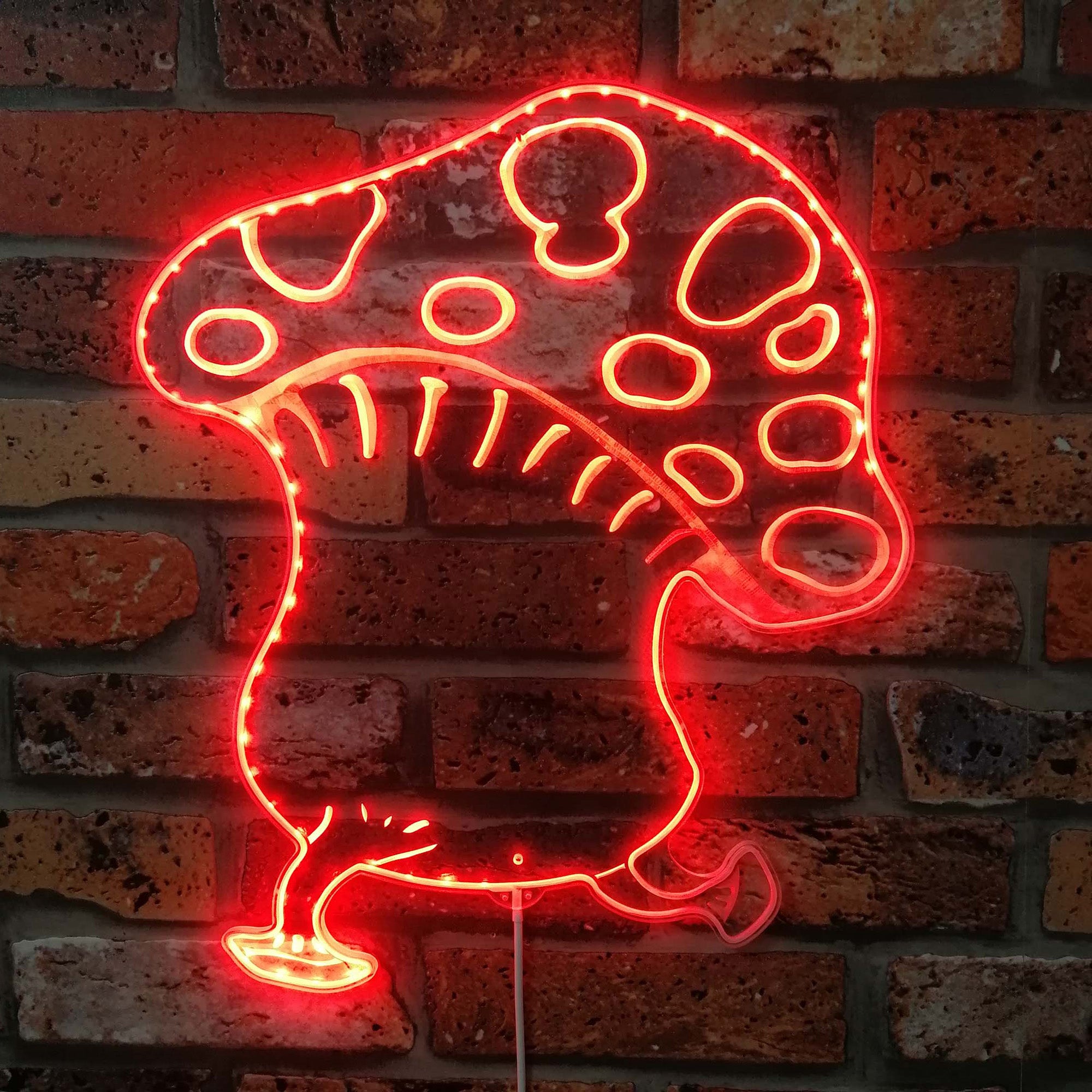 Dungeon Mushroom Dynamic RGB Edge Lit LED Sign