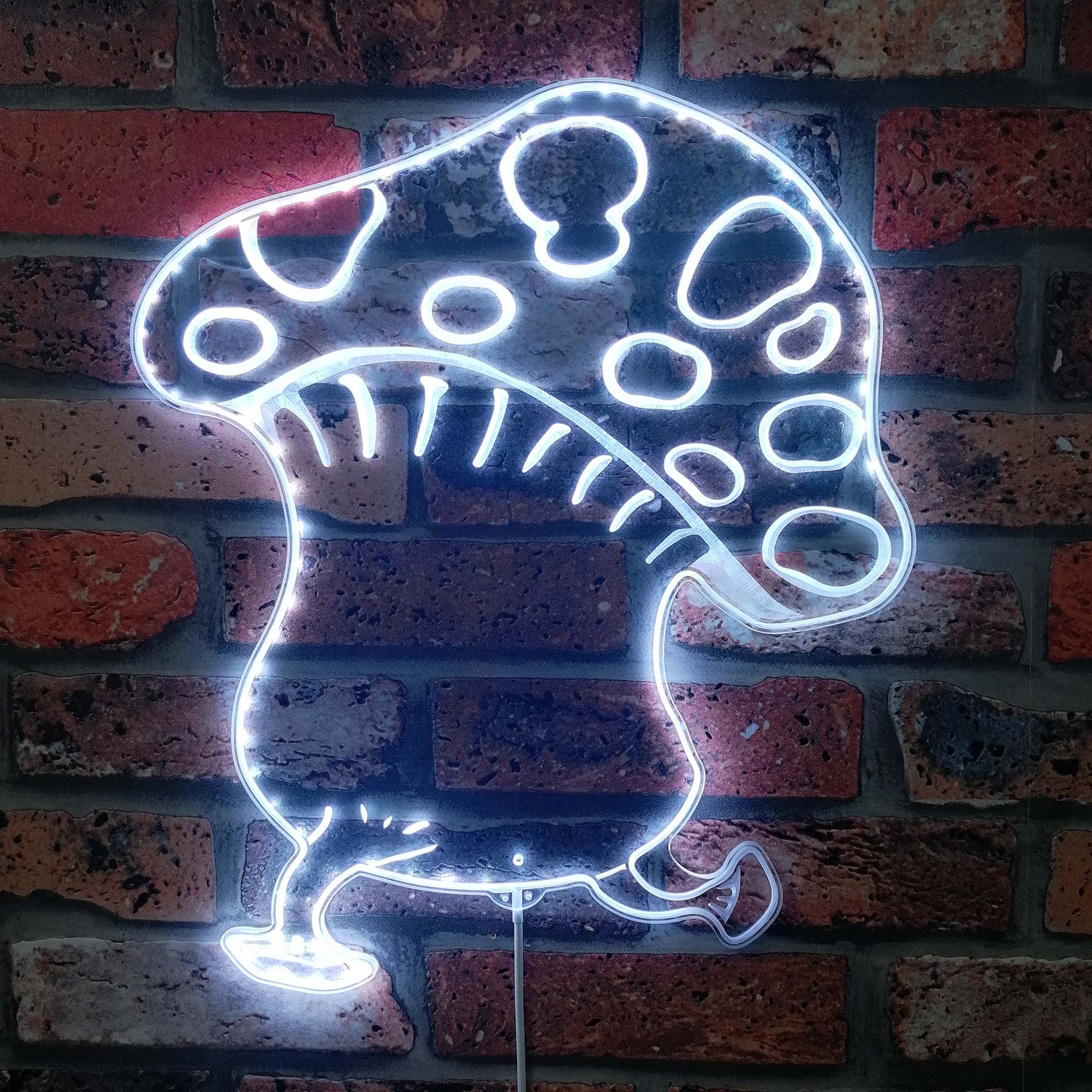 Dungeon Mushroom Dynamic RGB Edge Lit LED Sign