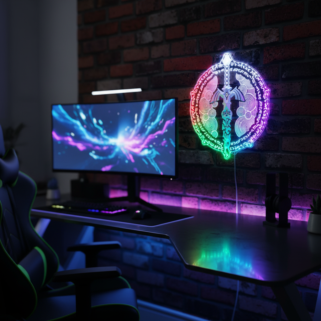 Legend of Zelda Sword Neon RGB Edge Lit LED Sign