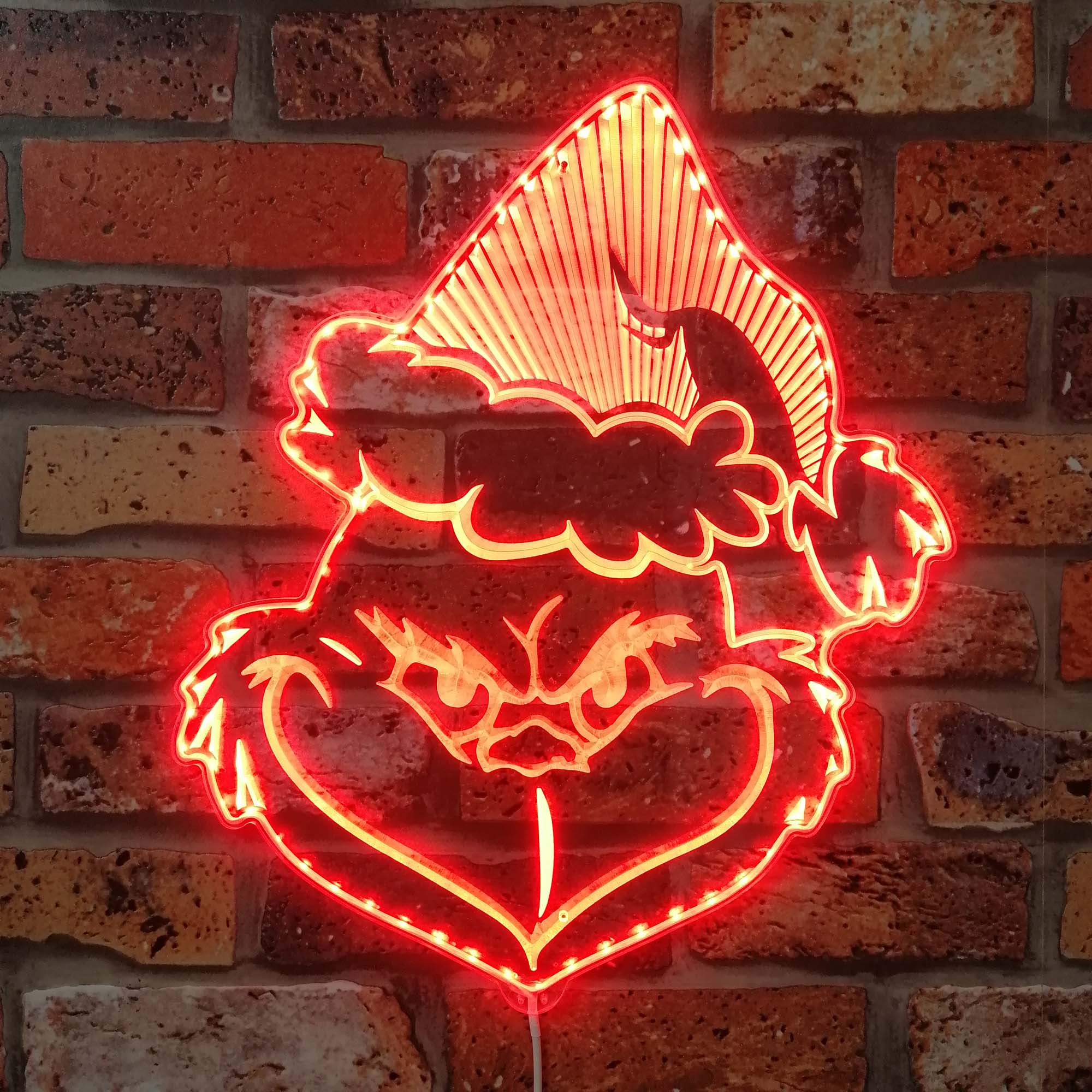 Grinch Dynamic RGB Edge Lit LED Sign