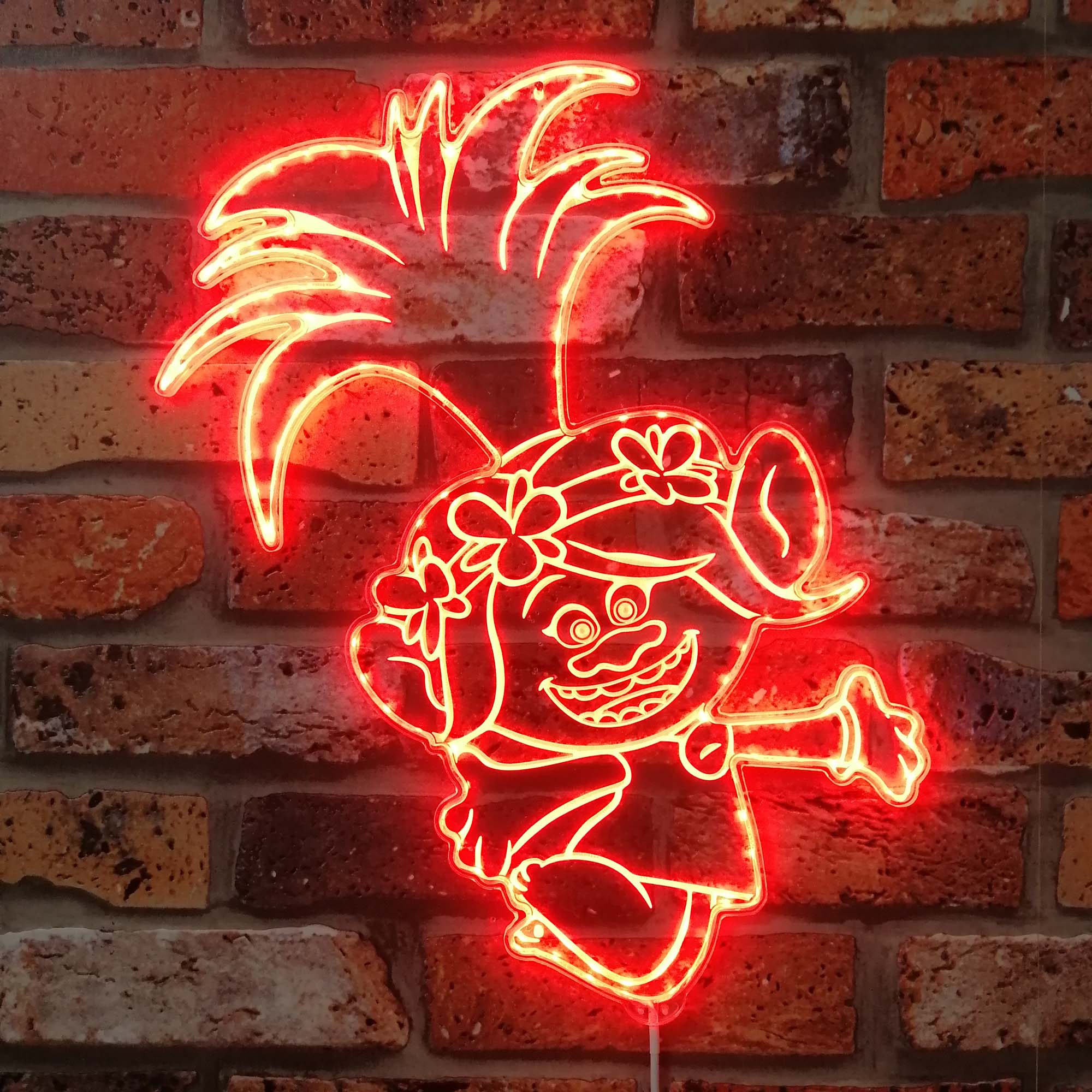 Trolls Dynamic RGB Edge Lit LED Sign