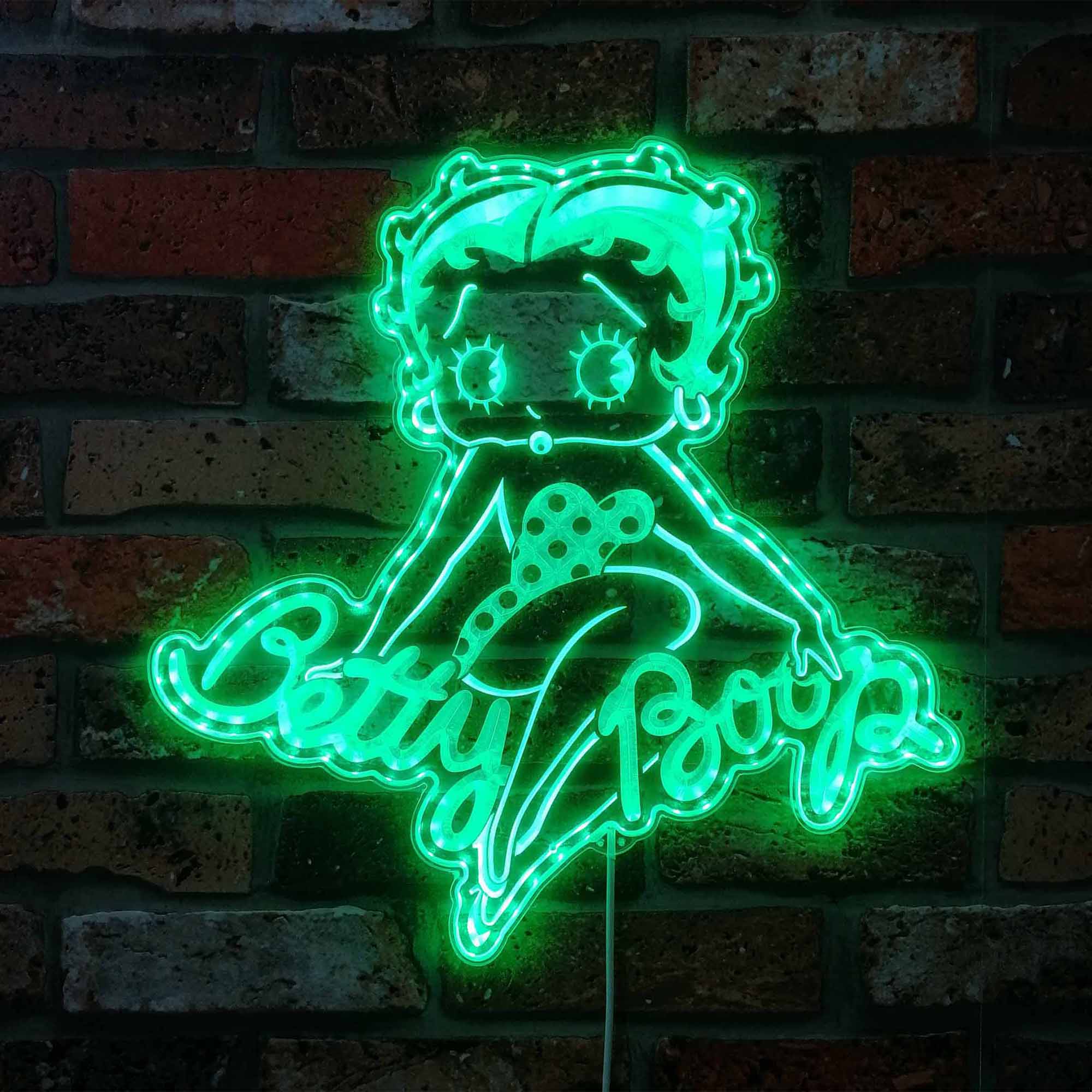 Betty Boop Dynamic RGB Edge Lit LED Sign