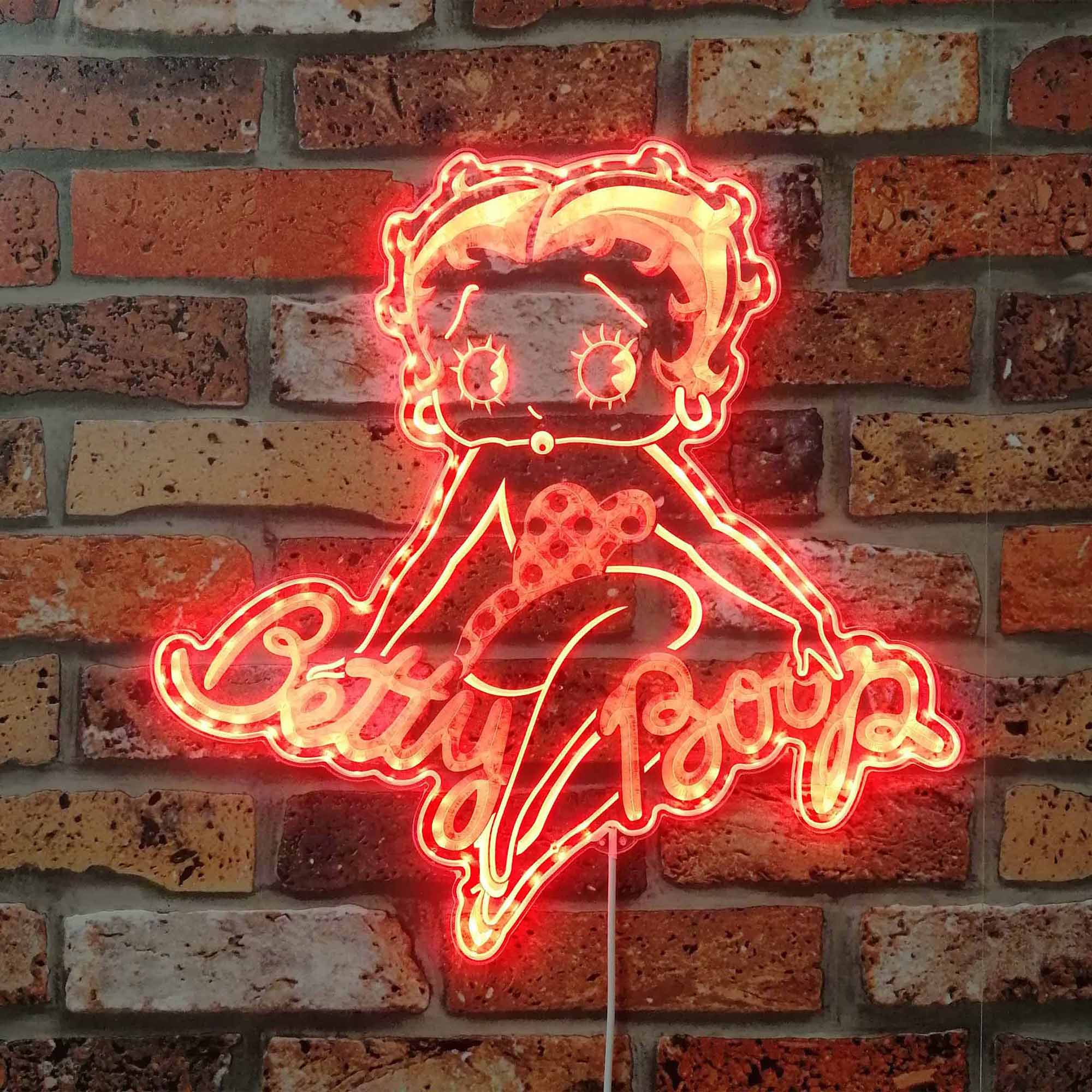 Betty Boop Dynamic RGB Edge Lit LED Sign