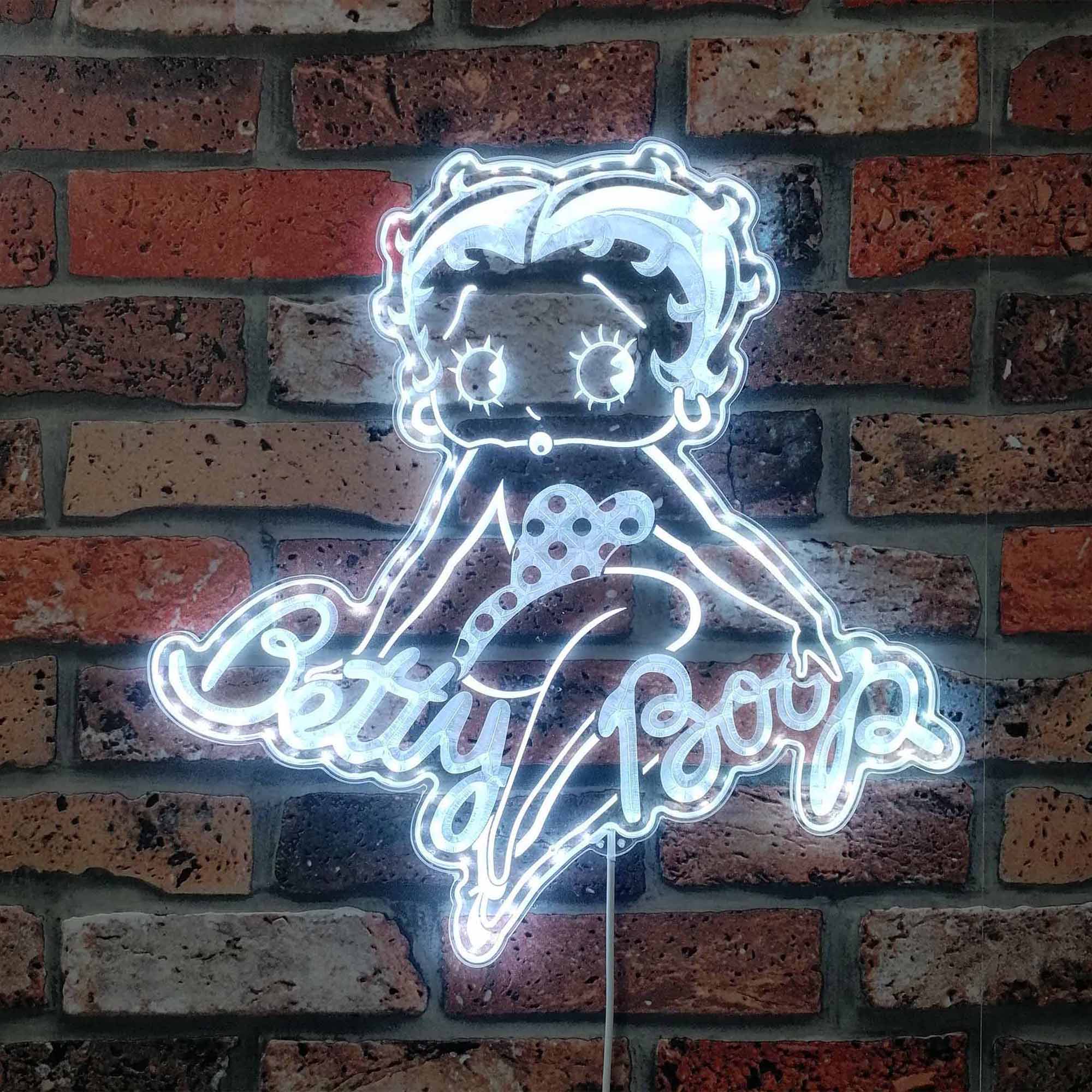 Betty Boop Dynamic RGB Edge Lit LED Sign