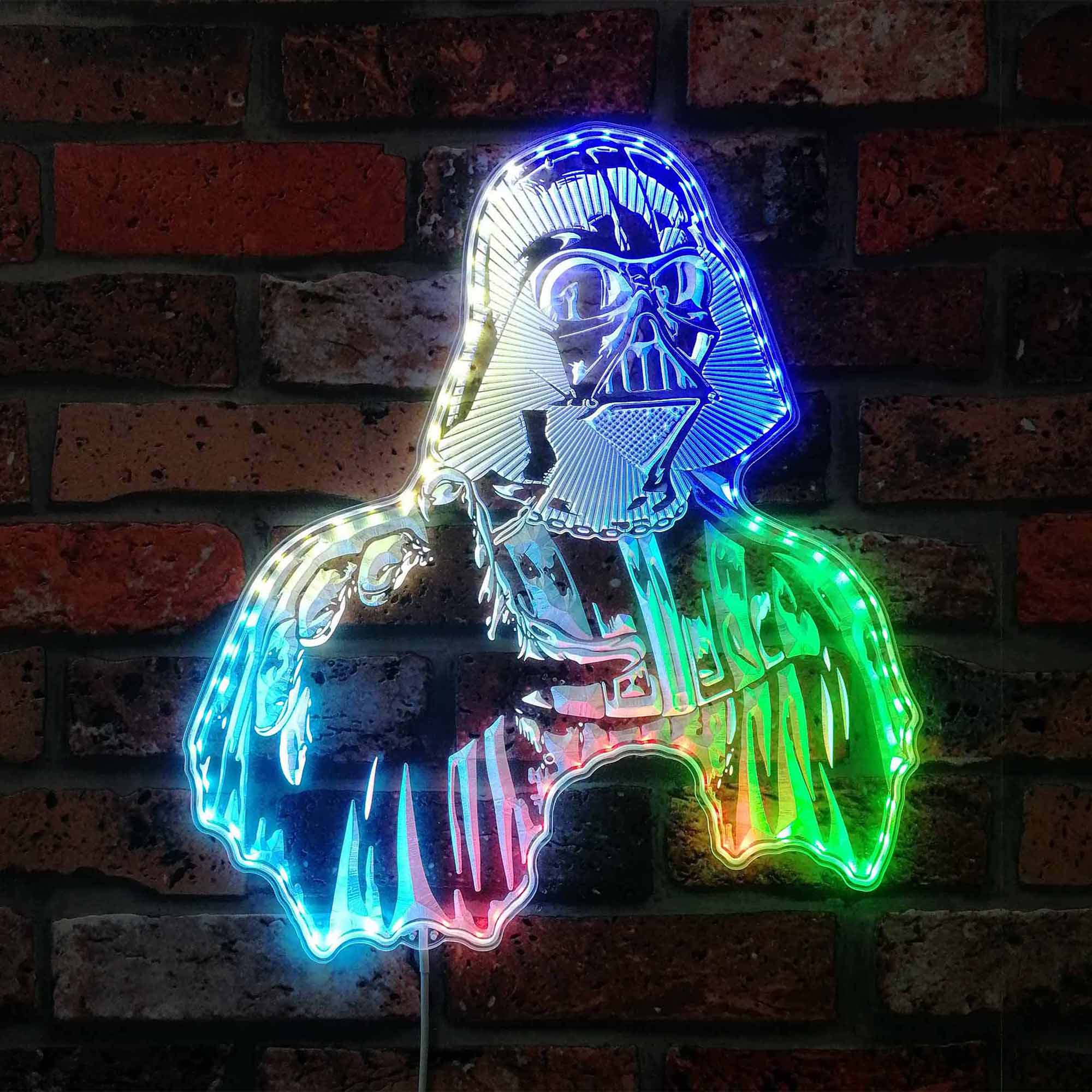 Darth Vader Dynamic RGB Edge Lit LED Sign