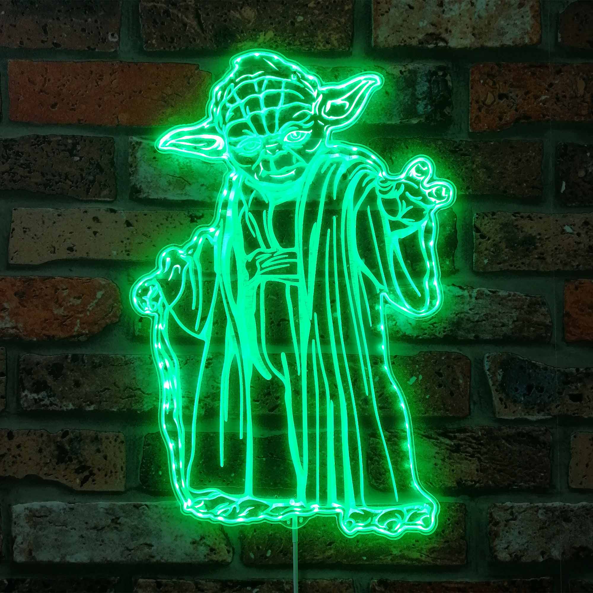 Star Wars Yoda Dynamic RGB Edge Lit LED Sign