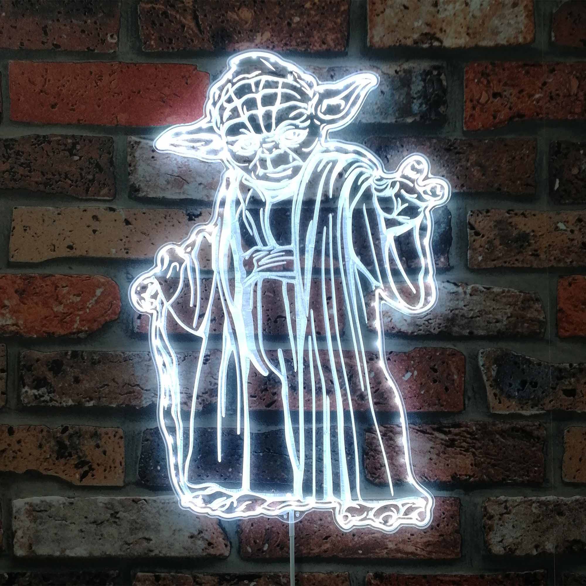 Star Wars Yoda Dynamic RGB Edge Lit LED Sign