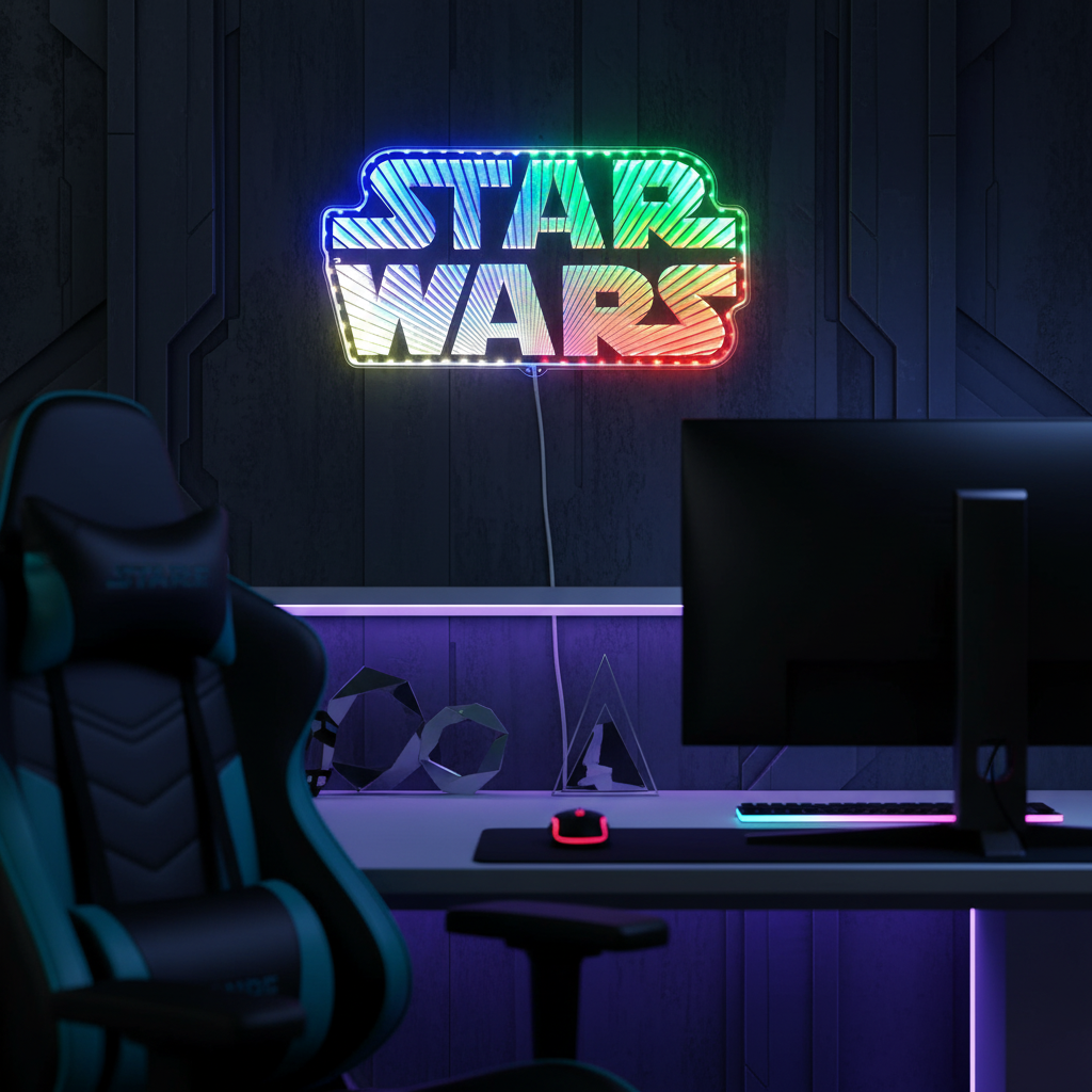 Star Wars Neon RGB Edge Lit LED Sign