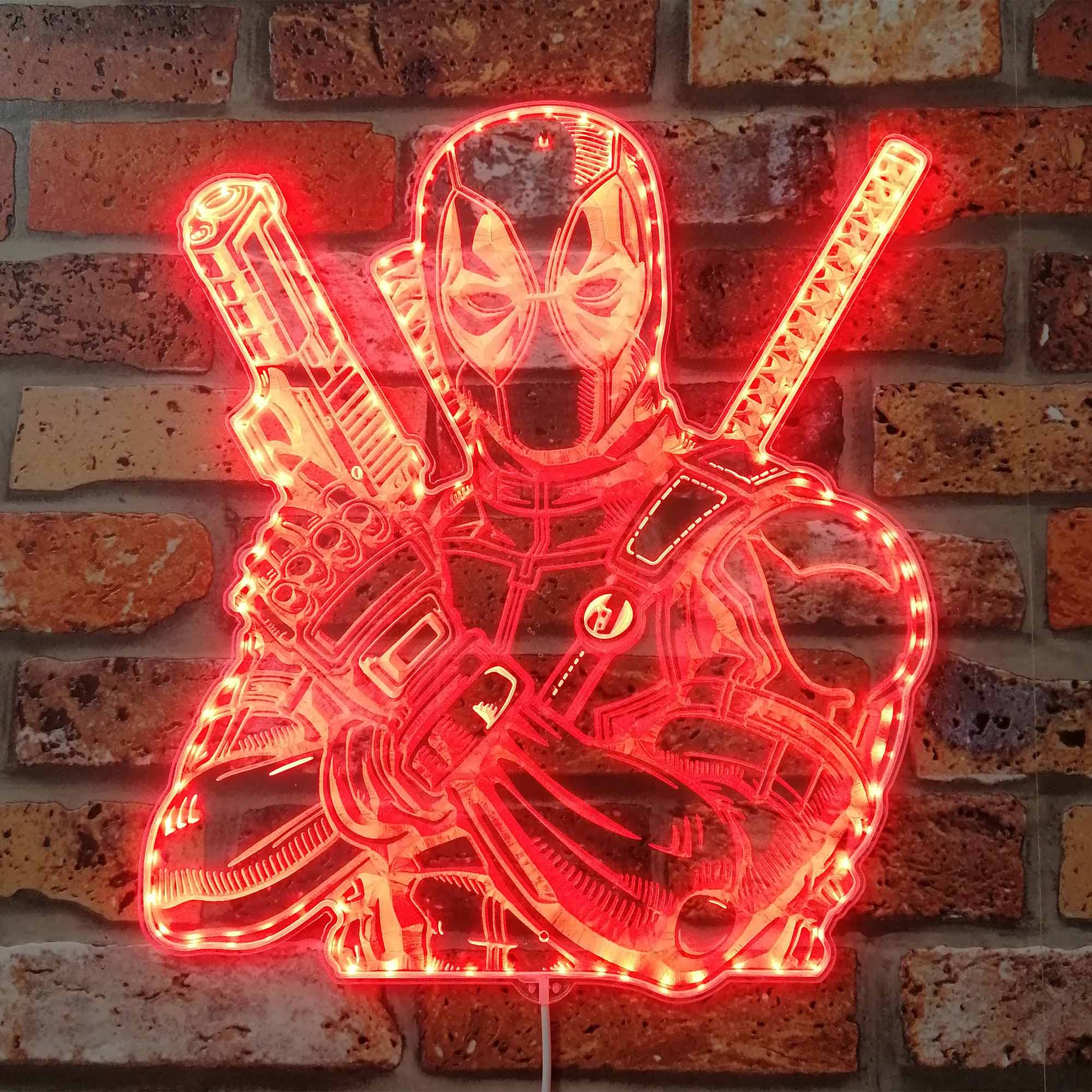 Deadpool Dynamic RGB Edge Lit LED Sign