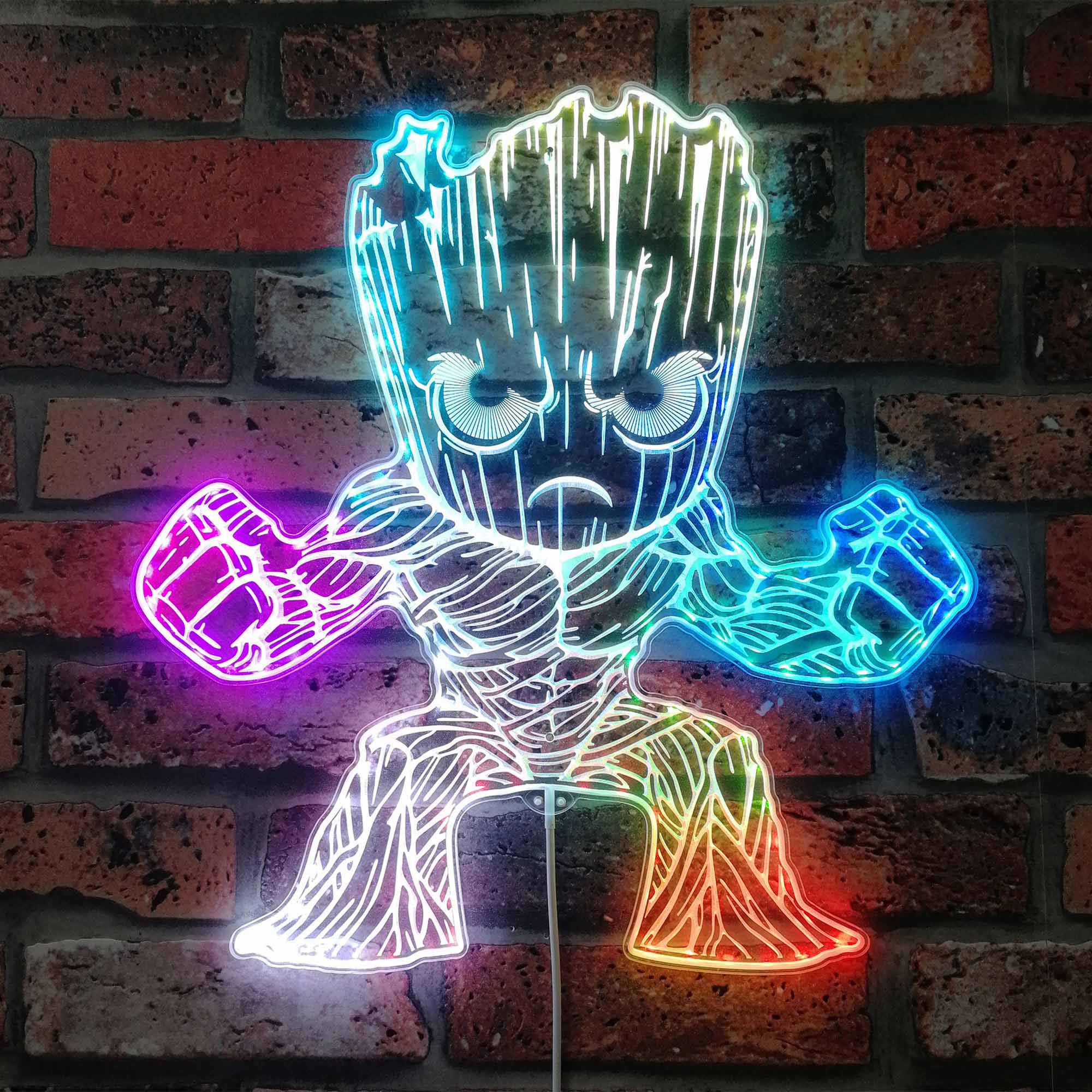 Groot Dynamic RGB Edge Lit LED Sign