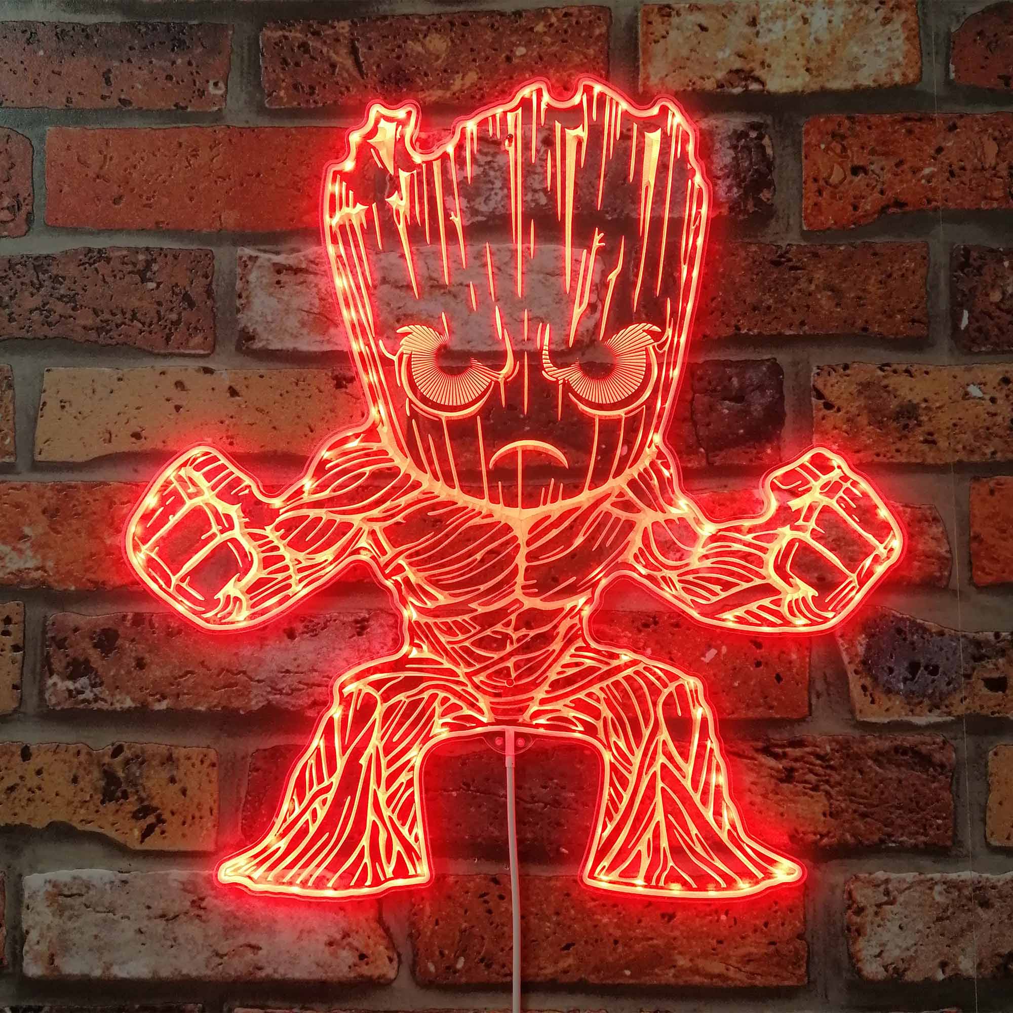 Groot Dynamic RGB Edge Lit LED Sign