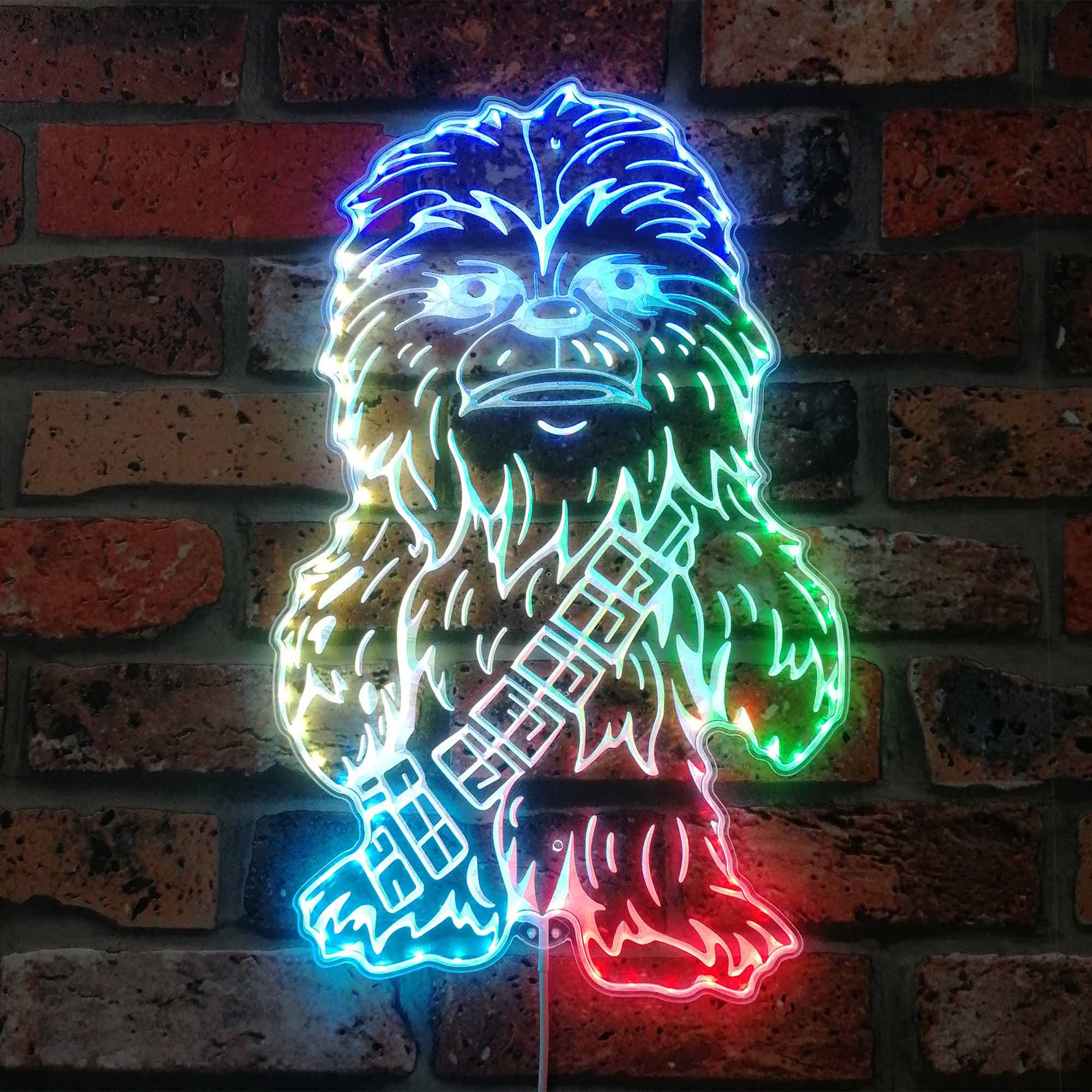 Star Wars Chewbacca Dynamic RGB Edge Lit LED Sign