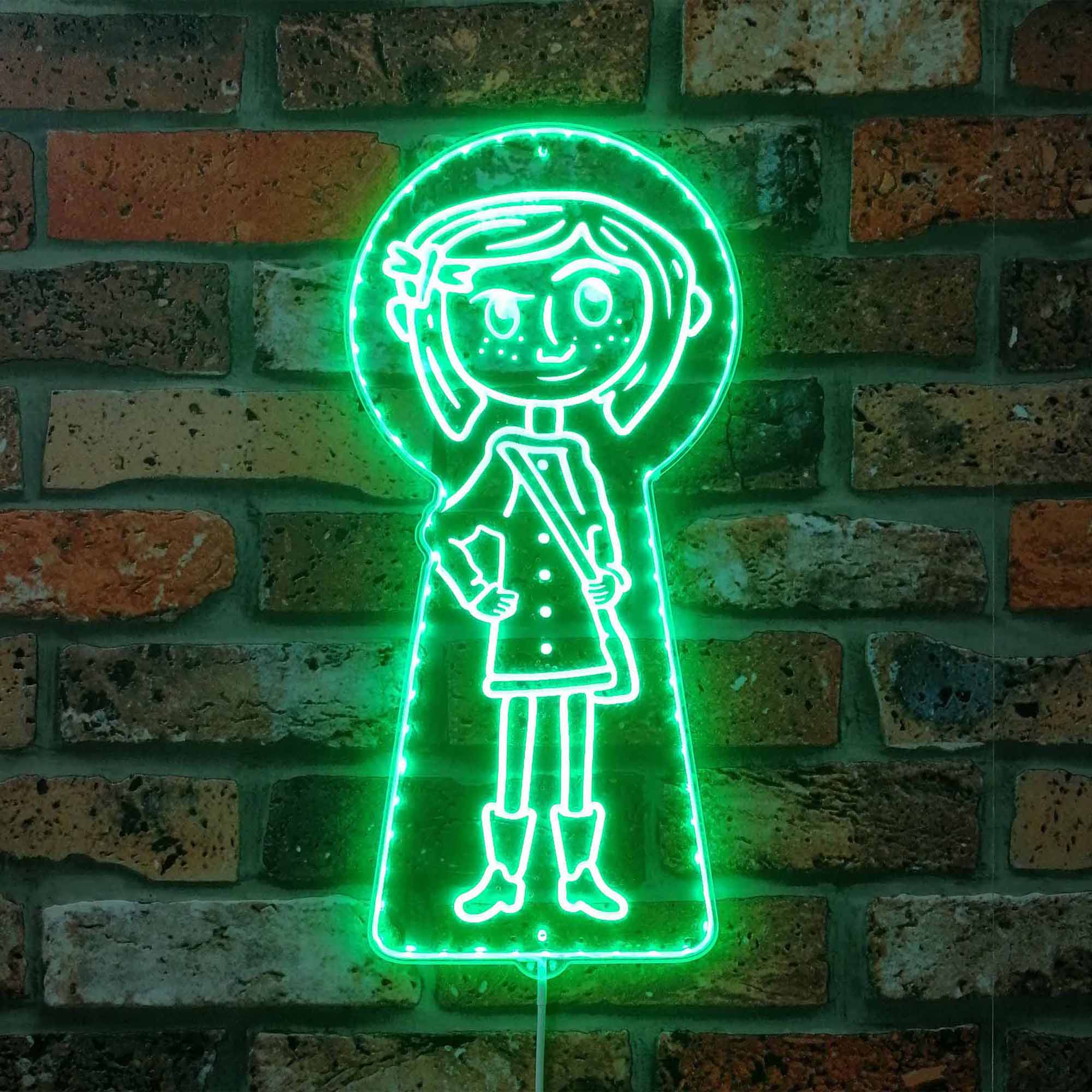 Coraline Dynamic RGB Edge Lit LED Sign