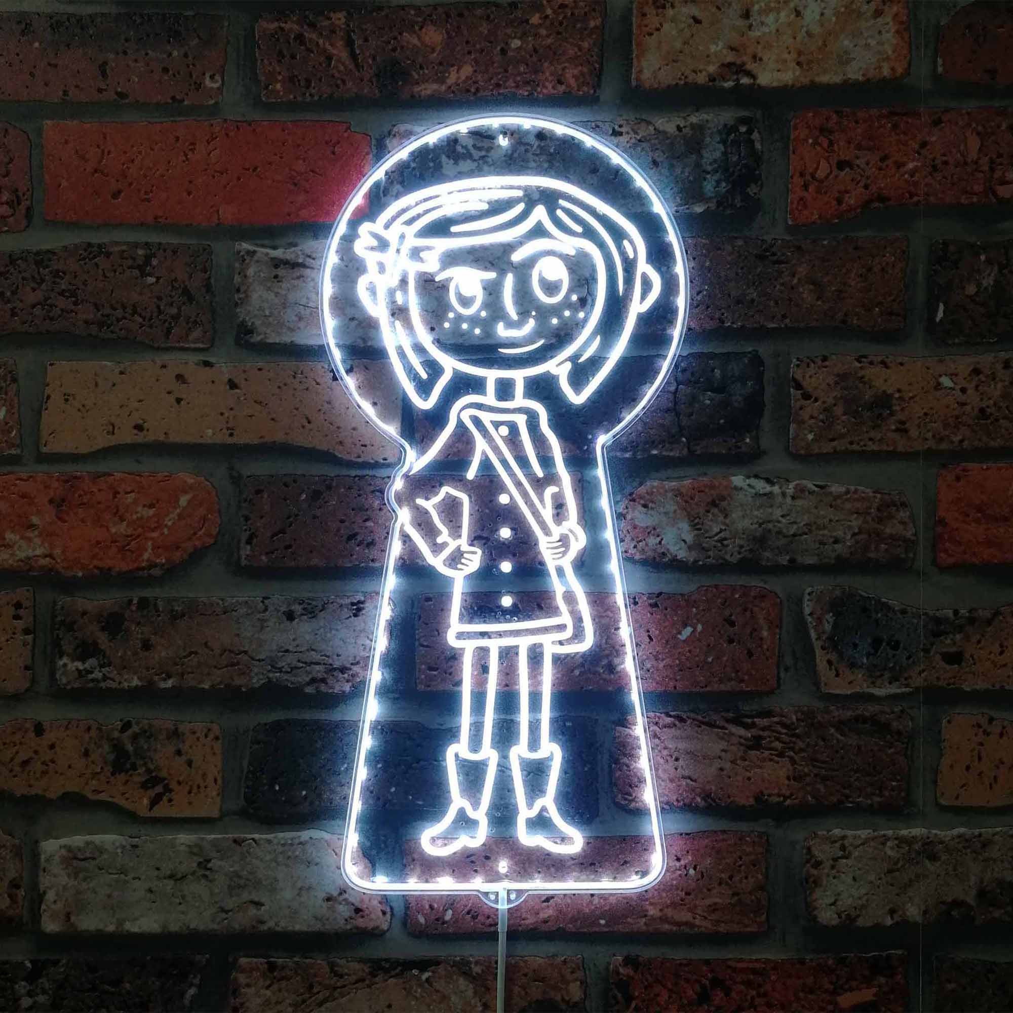 Coraline Dynamic RGB Edge Lit LED Sign