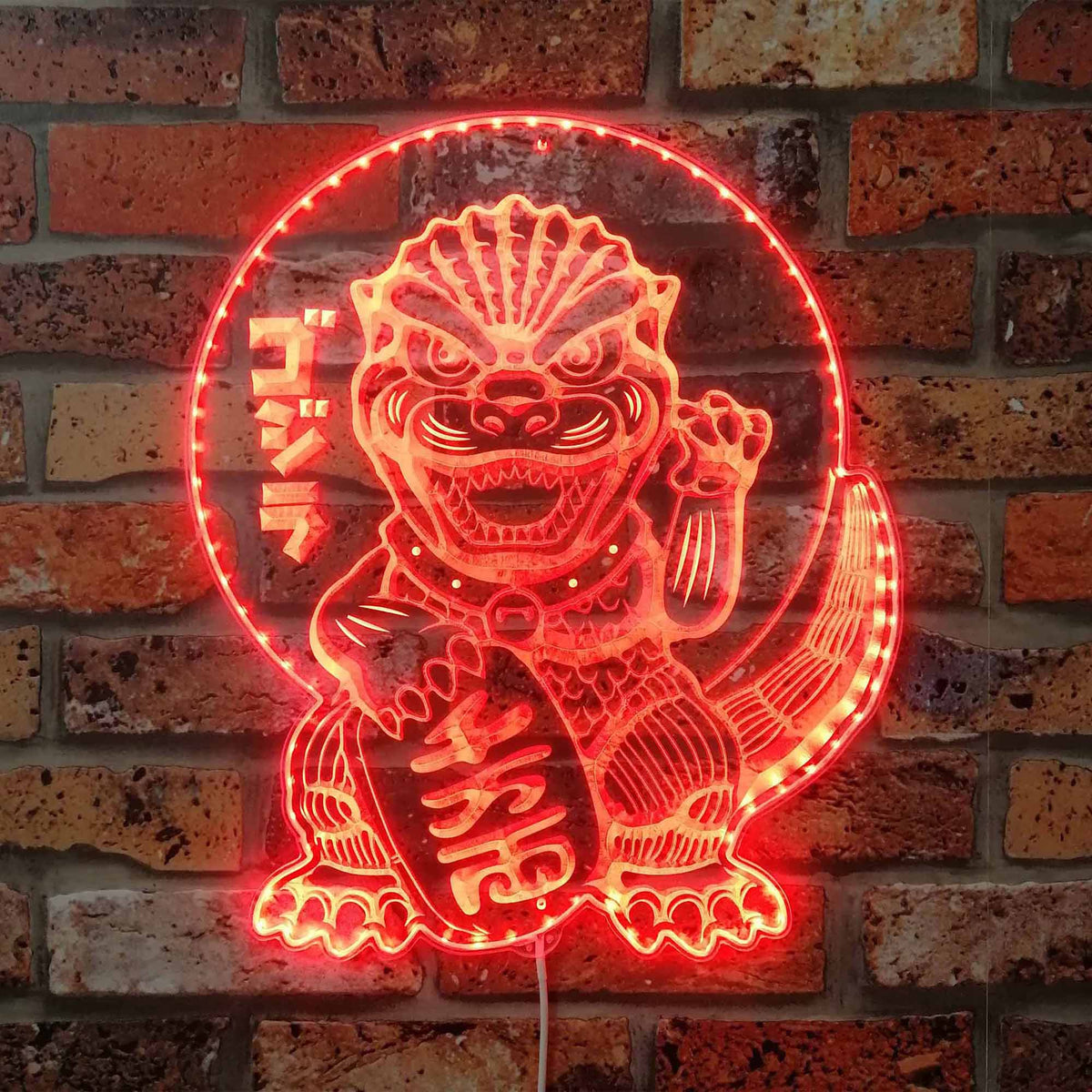 Godzilla Led Sign Godzilla Dynamic RGB Edge Lit LED Sign | PROLEDSIGN