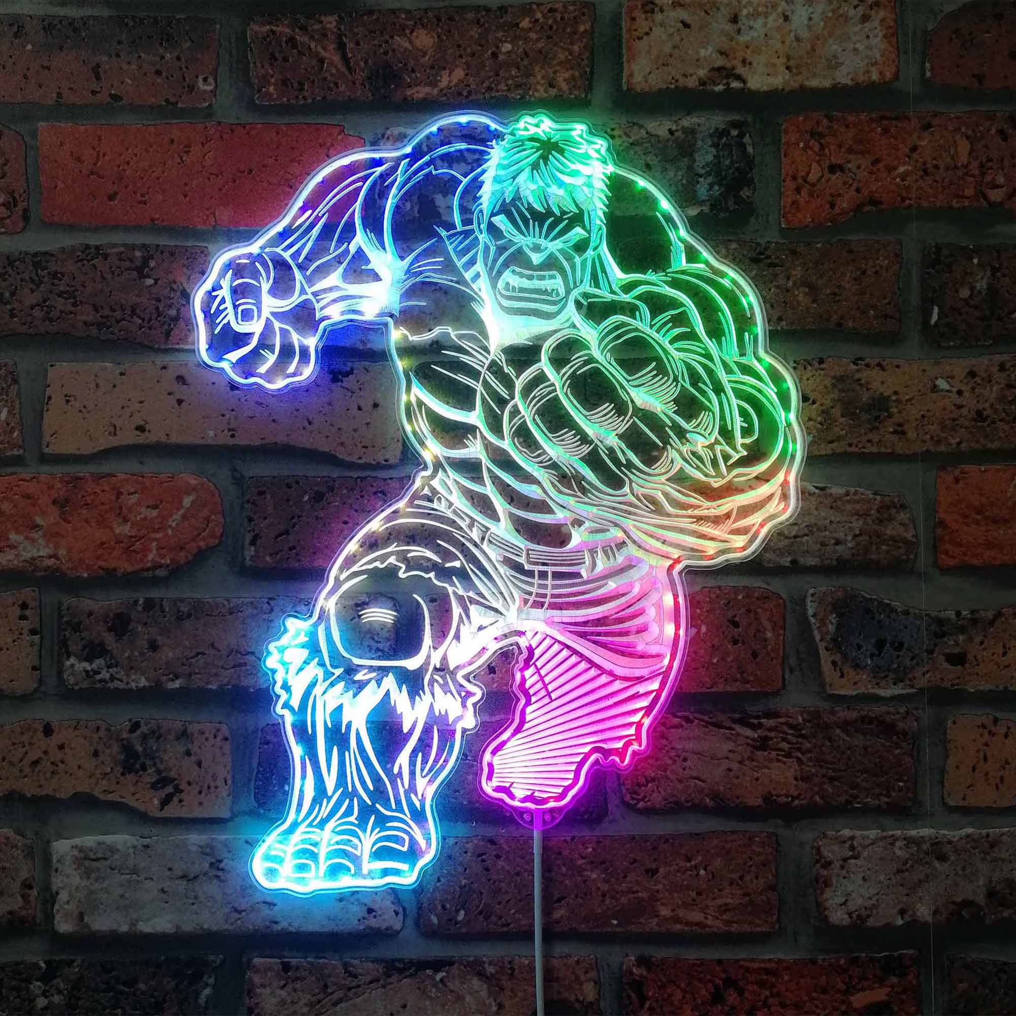 Hulk Marvels Dynamic RGB Edge Lit LED Sign