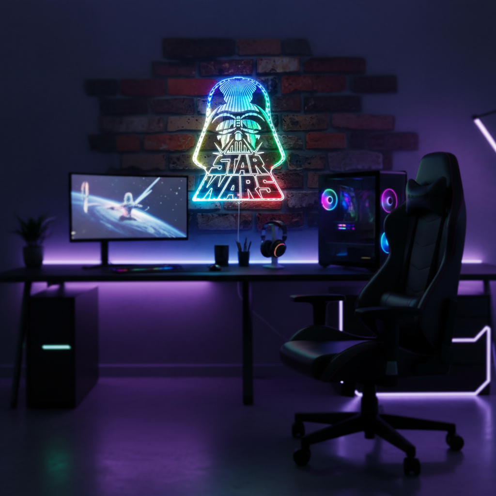 Star Wars Vader Neon RGB Edge Lit LED Sign