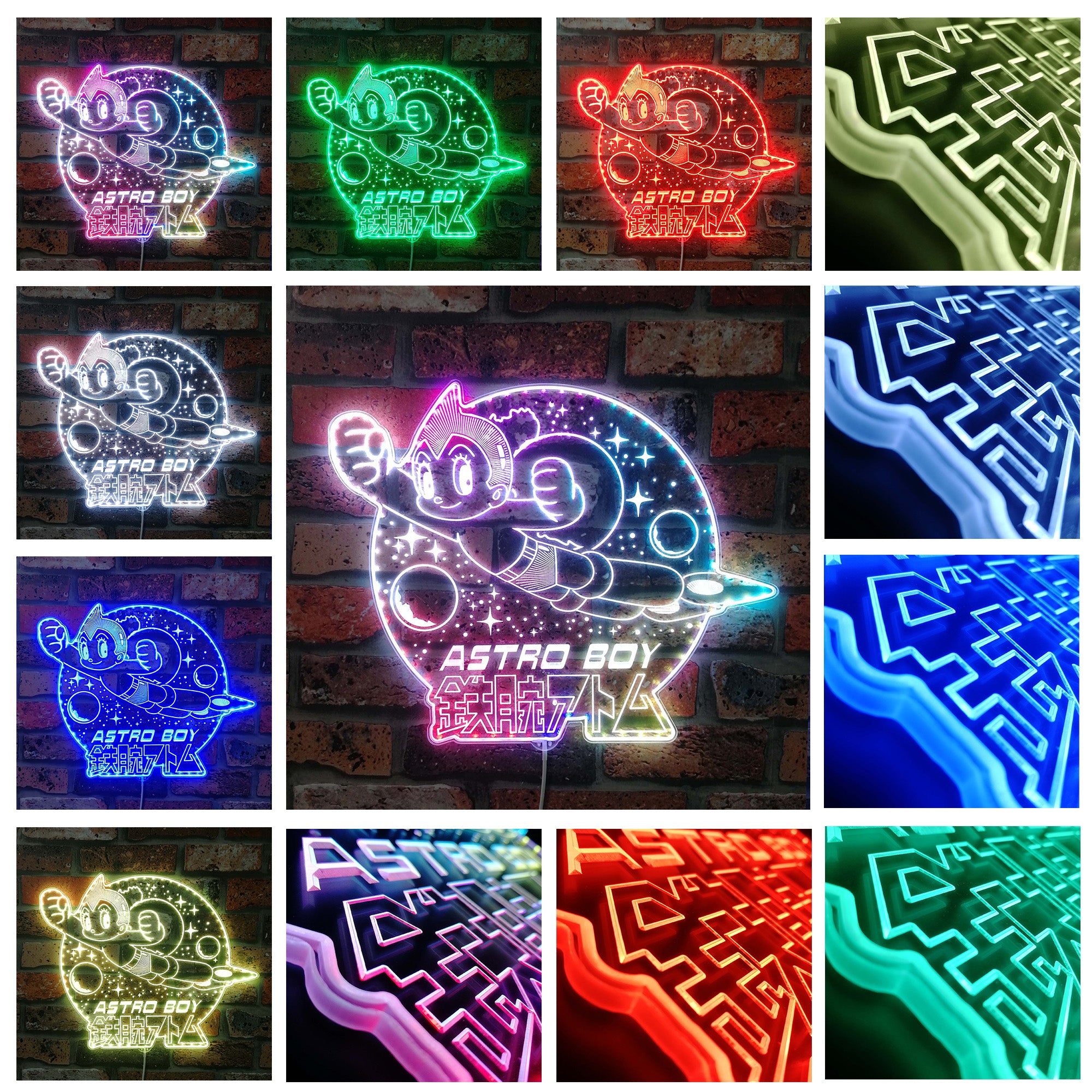 Astro Boy Dynamic RGB Edge Lit LED Sign