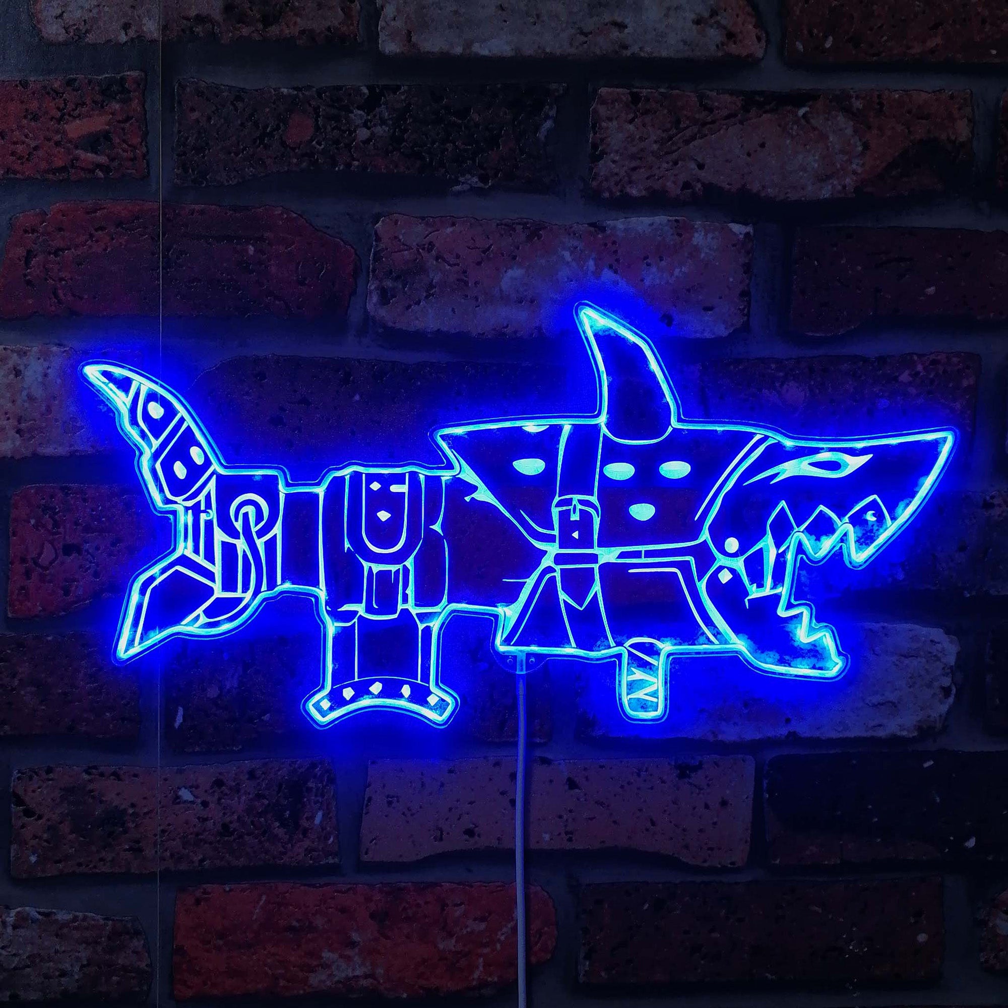 Jinx Arcane Fishbones Neon RGB Edge Lit LED Sign