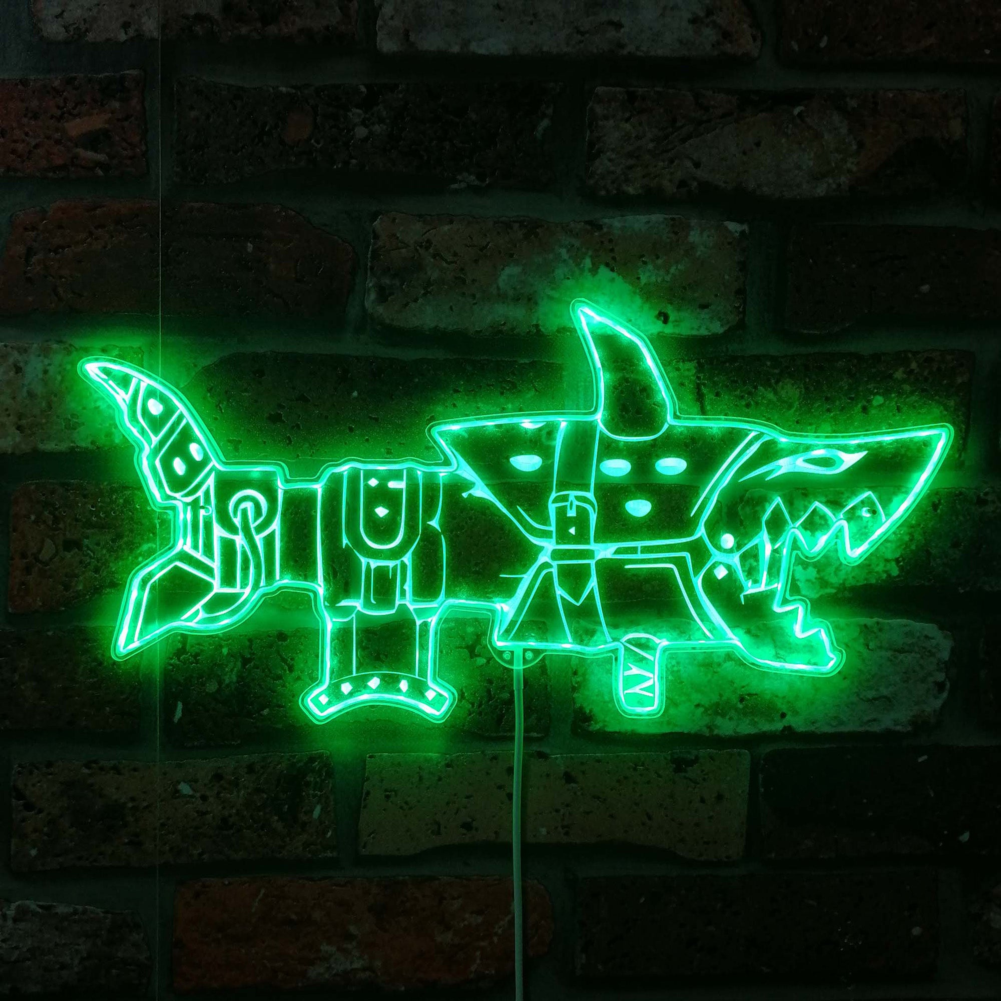 Jinx Arcane Fishbones Neon RGB Edge Lit LED Sign